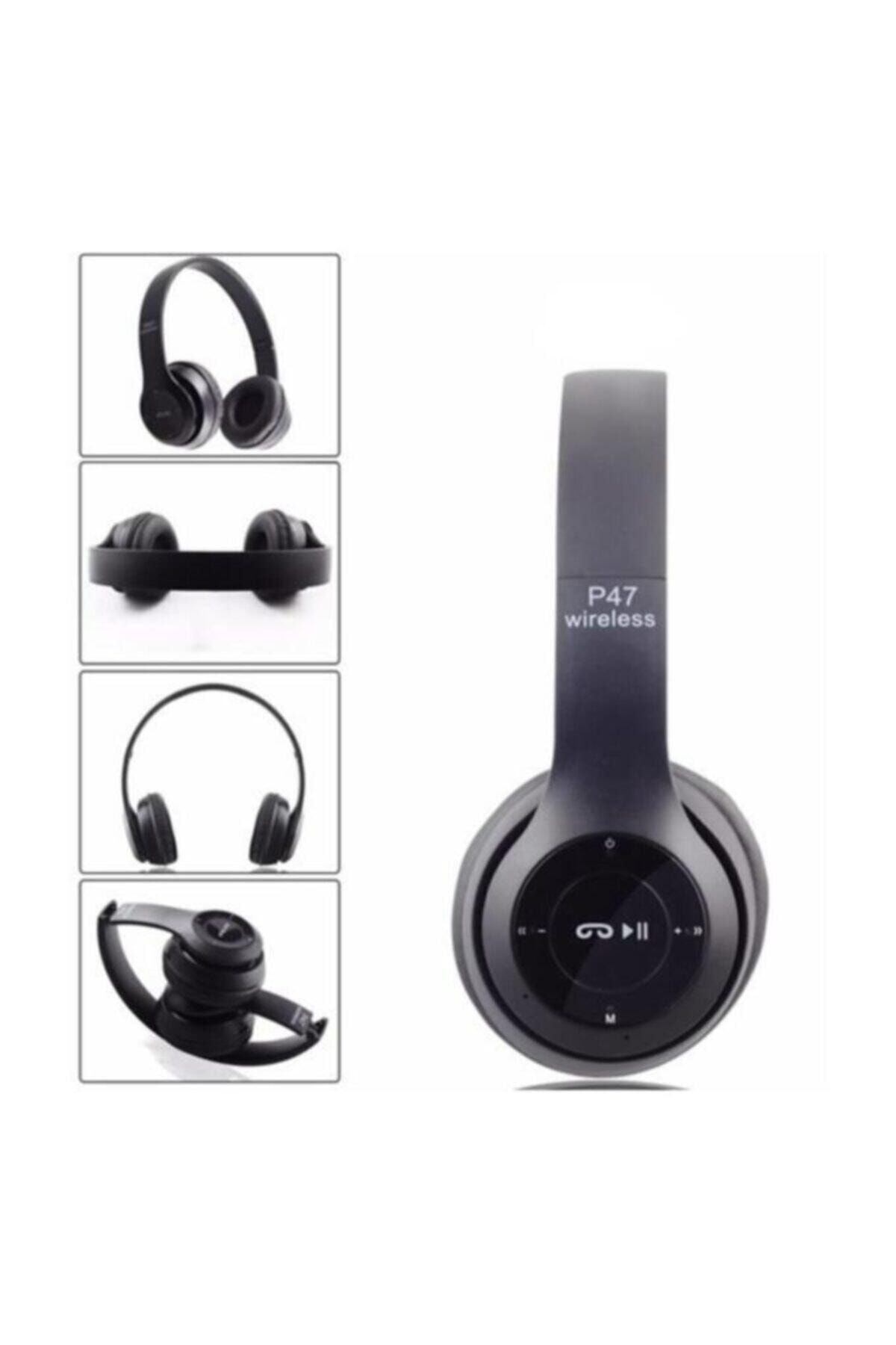 P47 Extra Bass Wireless Bluetooth Kulaklık 5.0+edr Fm Radyo Siyah