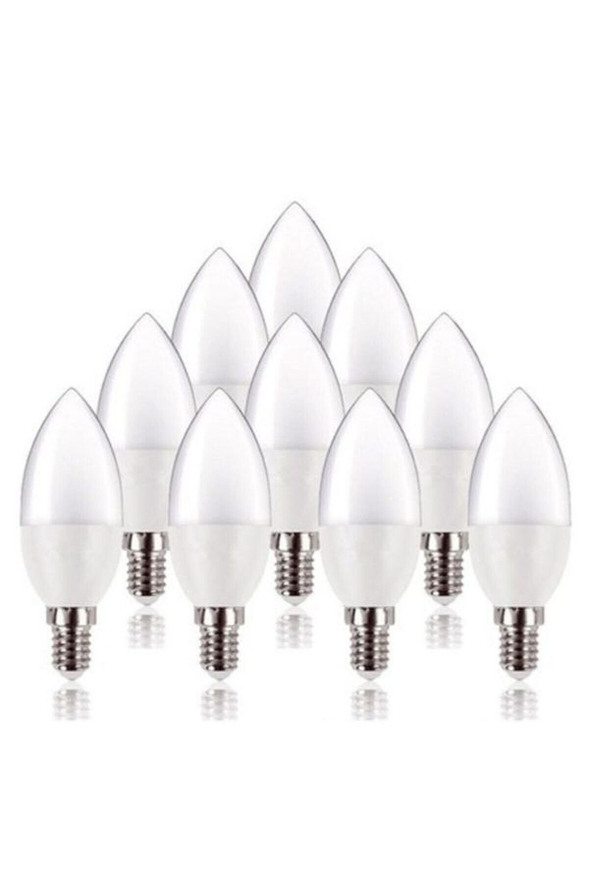 Led Mum Ampul 7 Watt 10 Adet Beyaz Işık E 14 Ince Duy