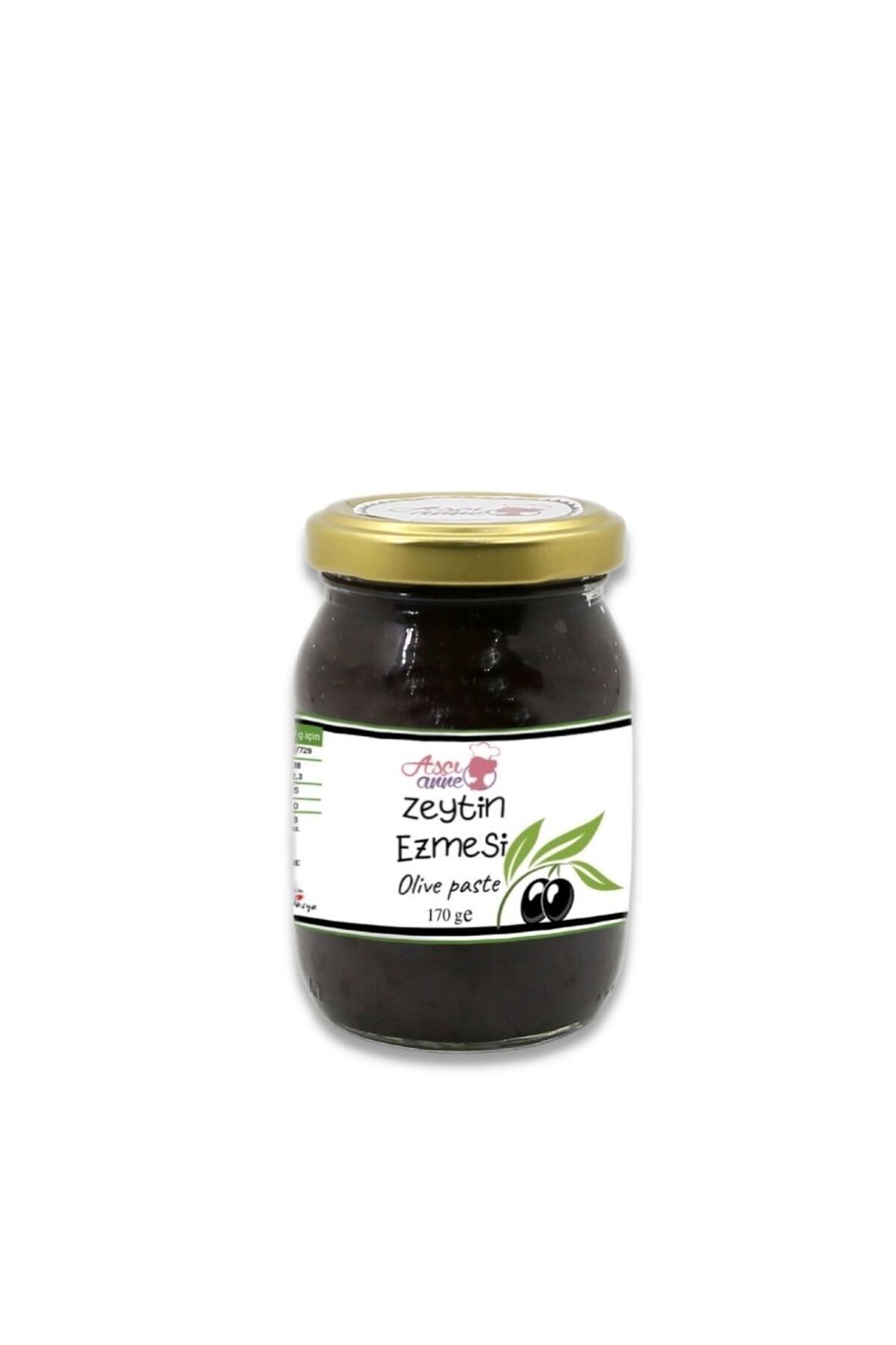 Aşçı Anne Siyah Zeytin Ezmesi (+12 Ay) - 170g