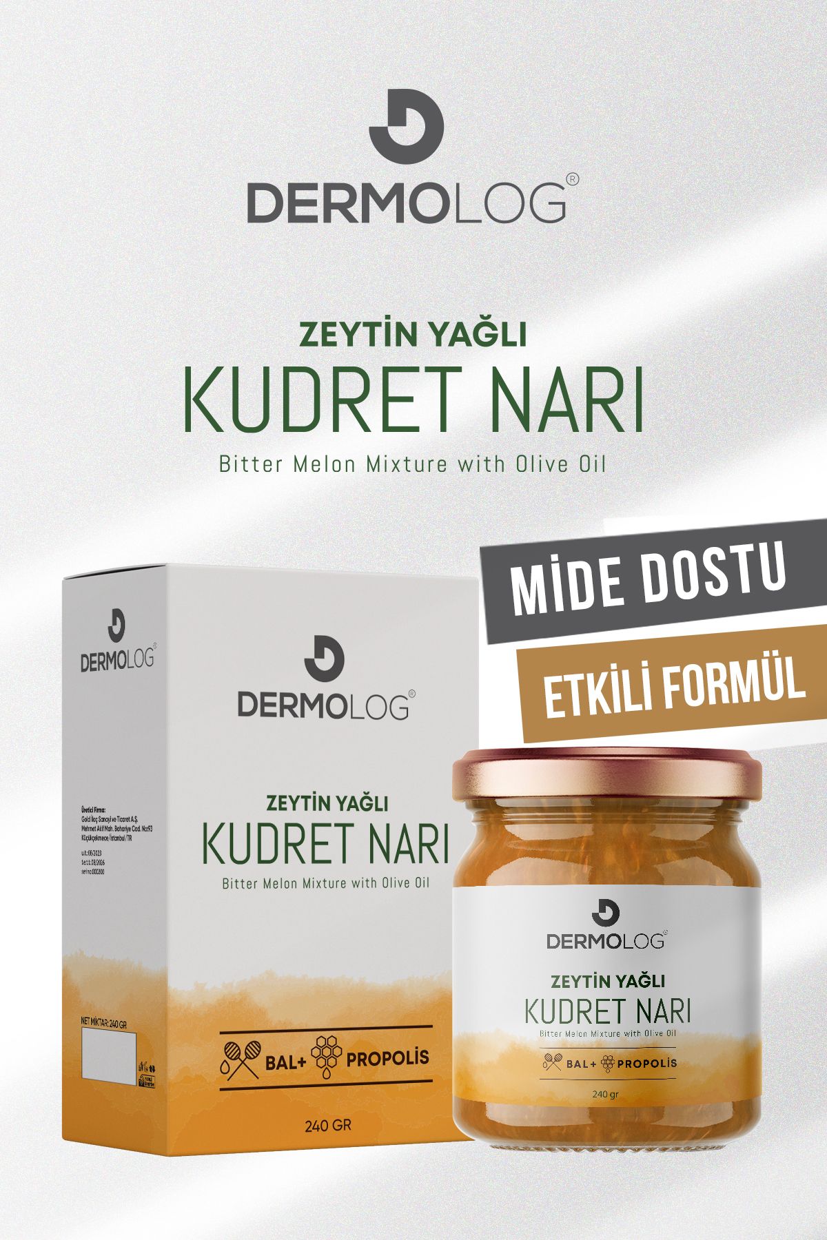 Zeytinyağlı Kudret Narı (Propolis Ve Bal İlaveli ) 250Gr