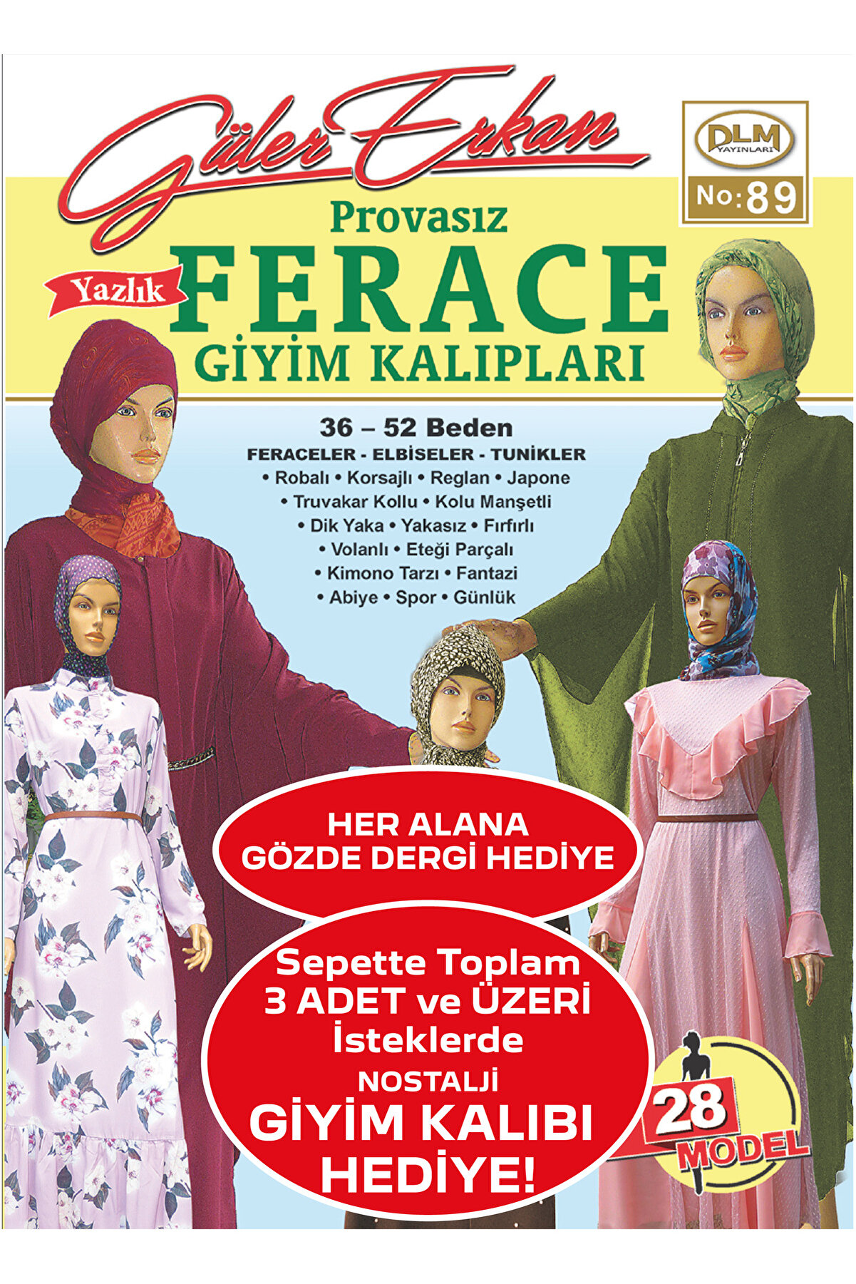 Provasız Yazlık Ferace Giyim Kalıpları