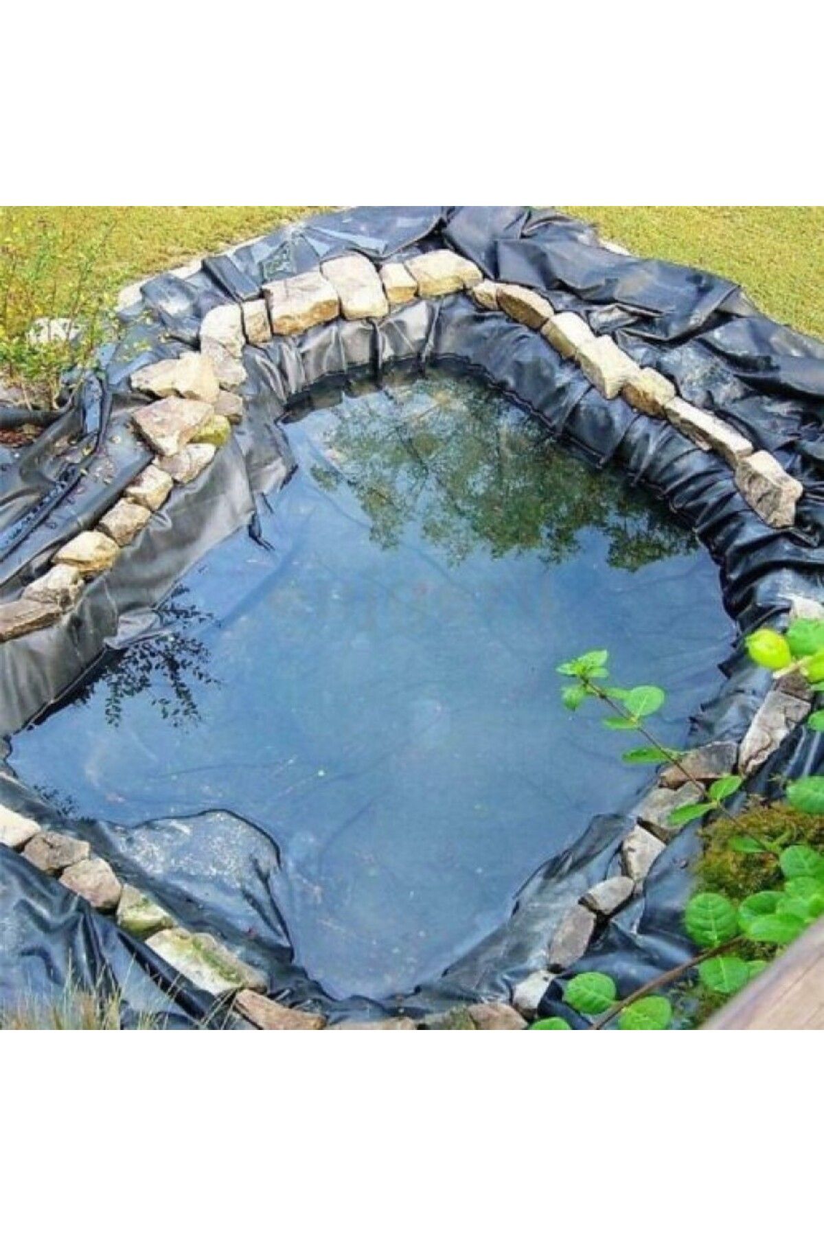 Süs Havuzları ve Tarımsal Sulama Havuzları İçin Hazır EPDM Membran Panel 3,6 Metre Kare