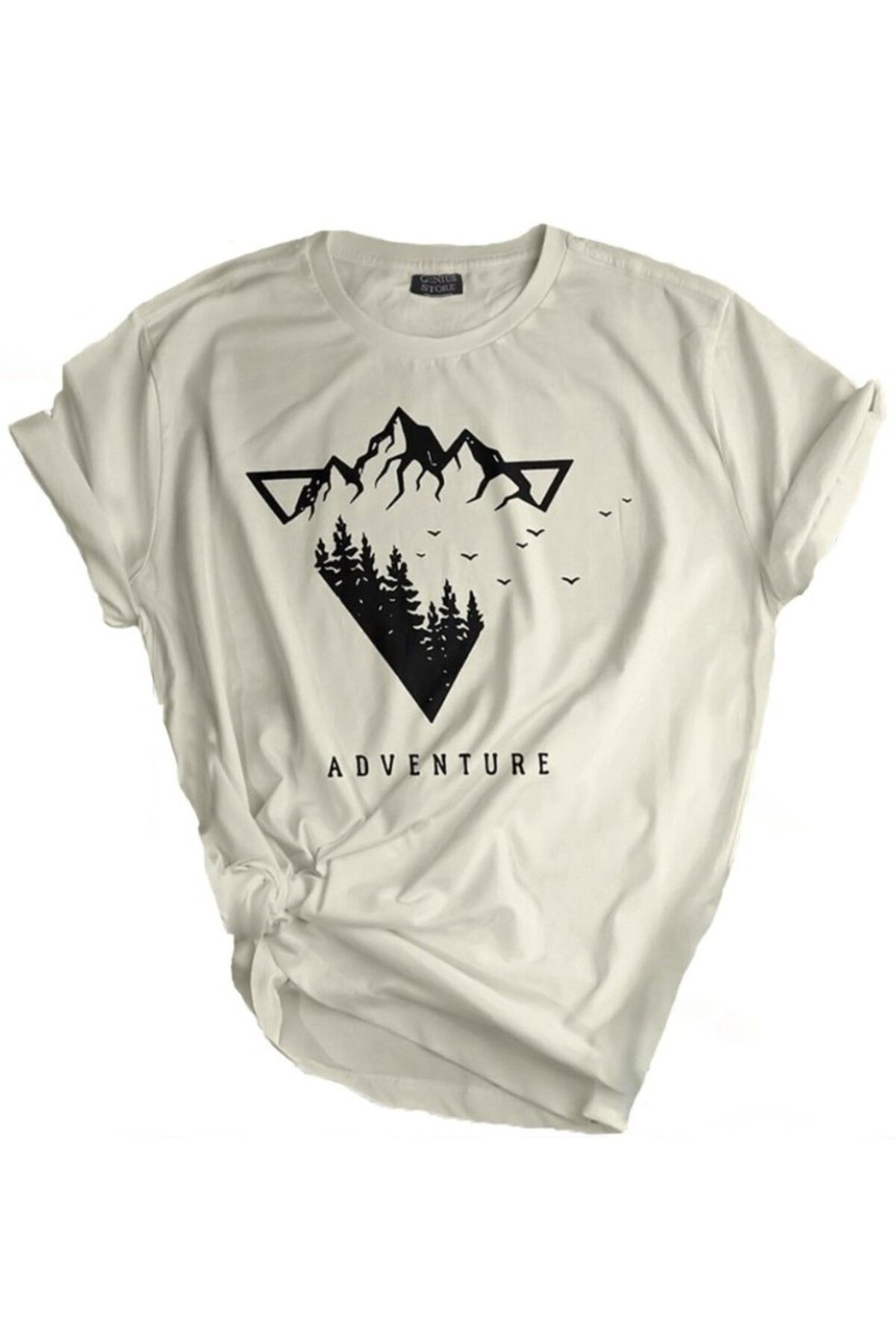 Store Unisex Baskılı Tişört Outdoor Normal Kalıp Tshirt