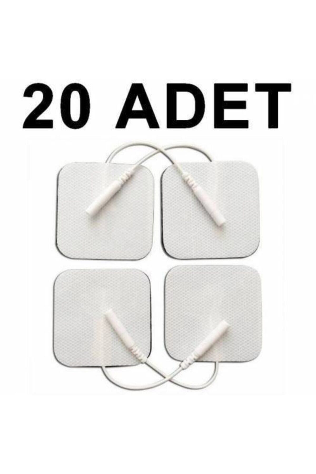 20 Adet Tens Cihazı Kablolu Yedek Elektrot 5x5 Tens Pedi