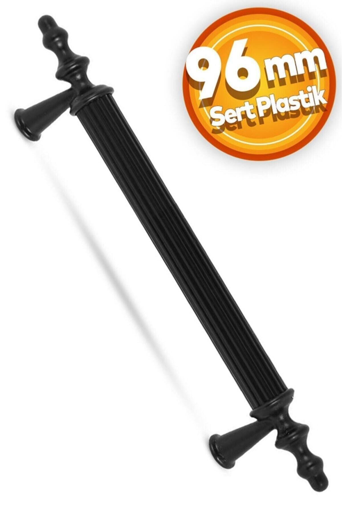 Kumru 96 Mm Mat Siyah Çekmece Dolap Mobilya Kulp Sert Polimer 534OSERI