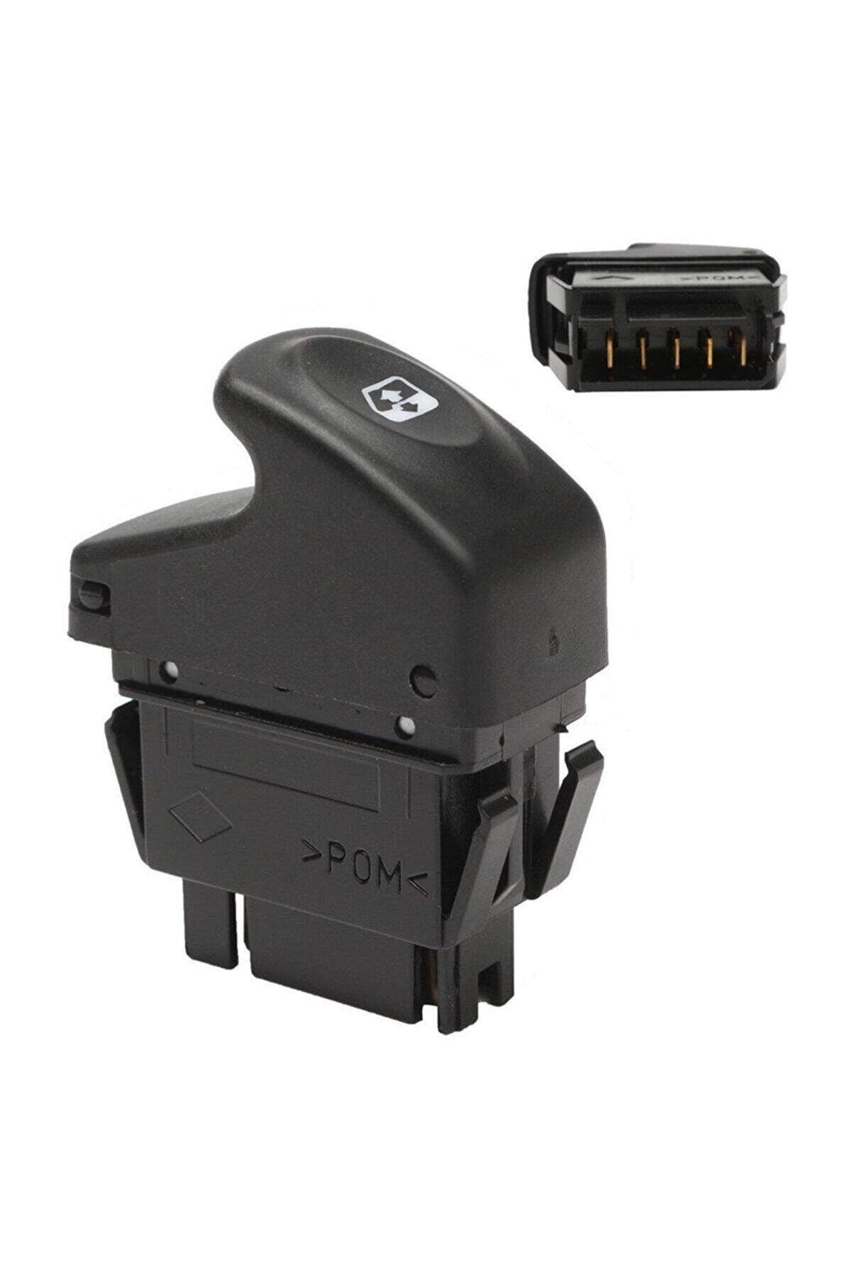 Renault Clio 2 1998-2005 Kangoo Megane 1 Cam Açma Düğmesi Tekli 5 Pinli 7700838100