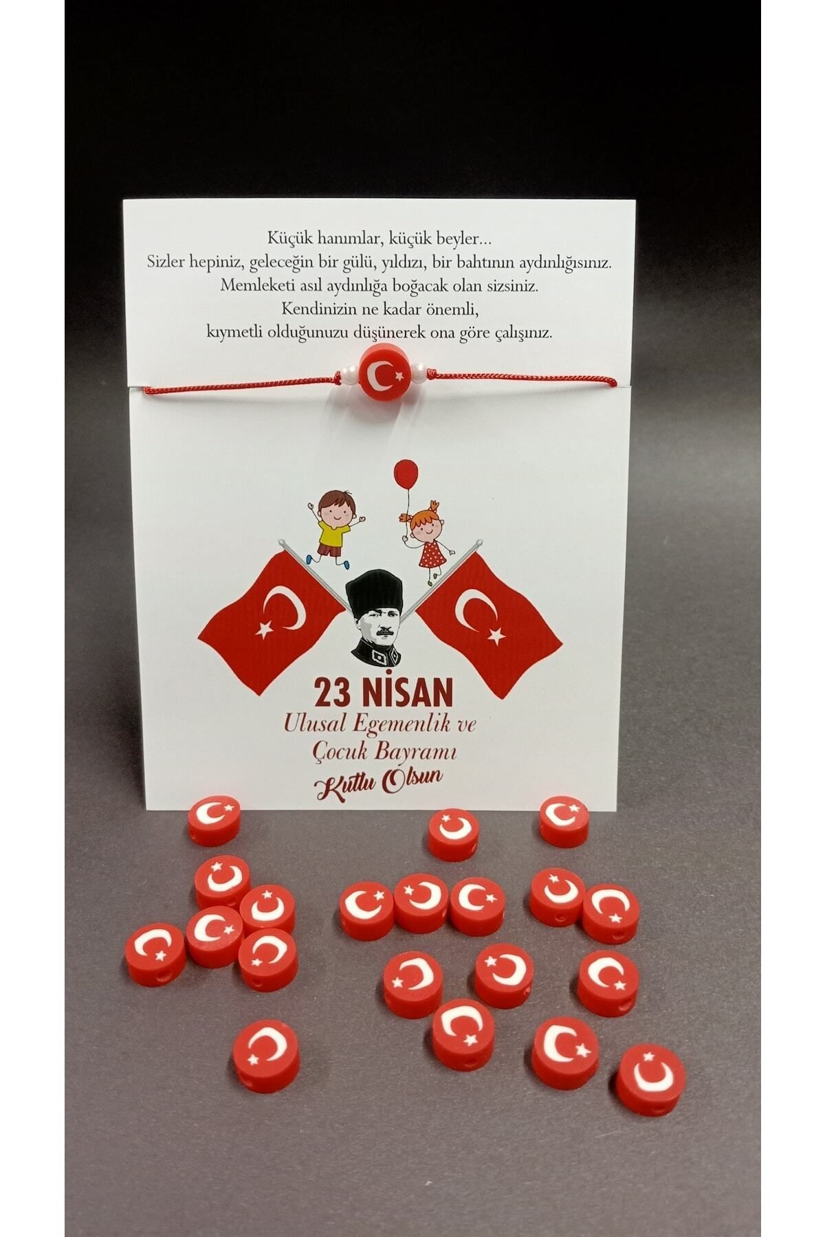 23 Nisan Hediye Şans Bileklikleri ( 25adet)