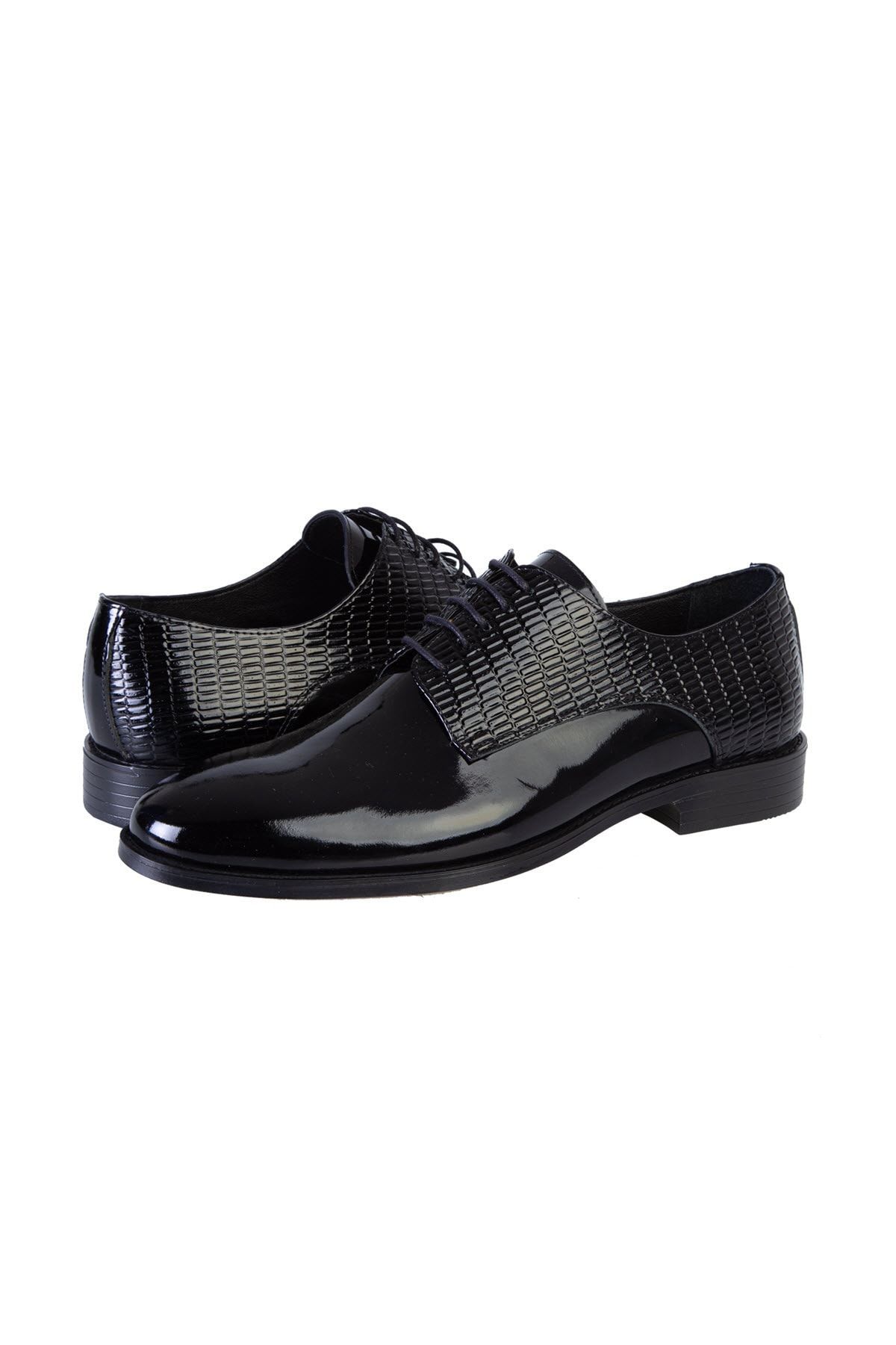 Kiğılı Erkek Siyah Klasik Rugan Ayakkabı