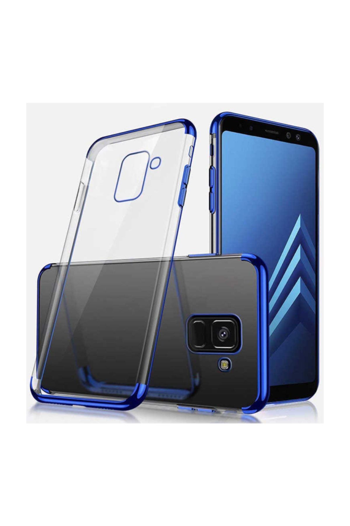 Dijimedia Galaxy J6 Plus Kılıf Dört Köşeli Lazer Silikon