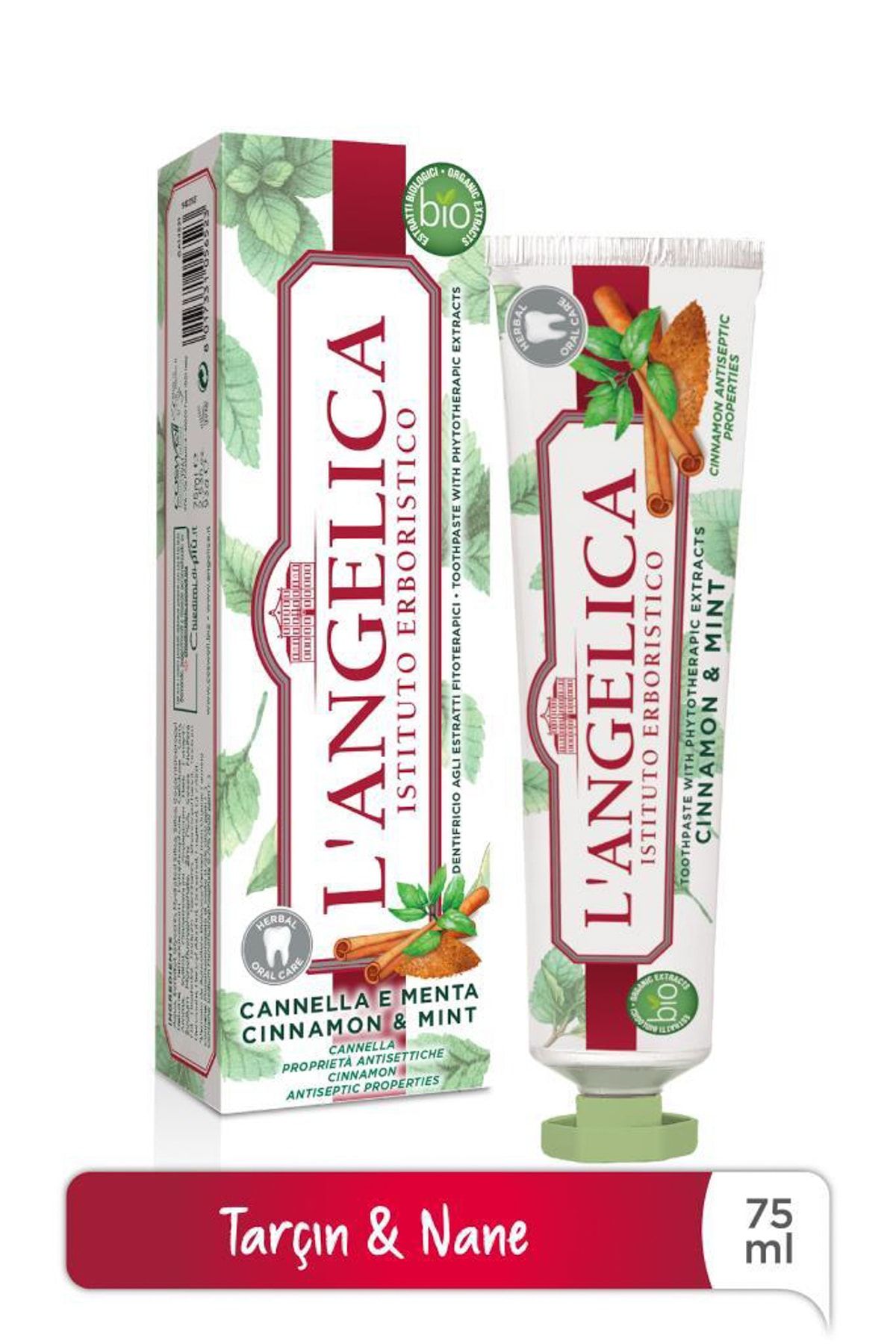 Langelica Tarçın & Nane Natural Clean & White 75 ml