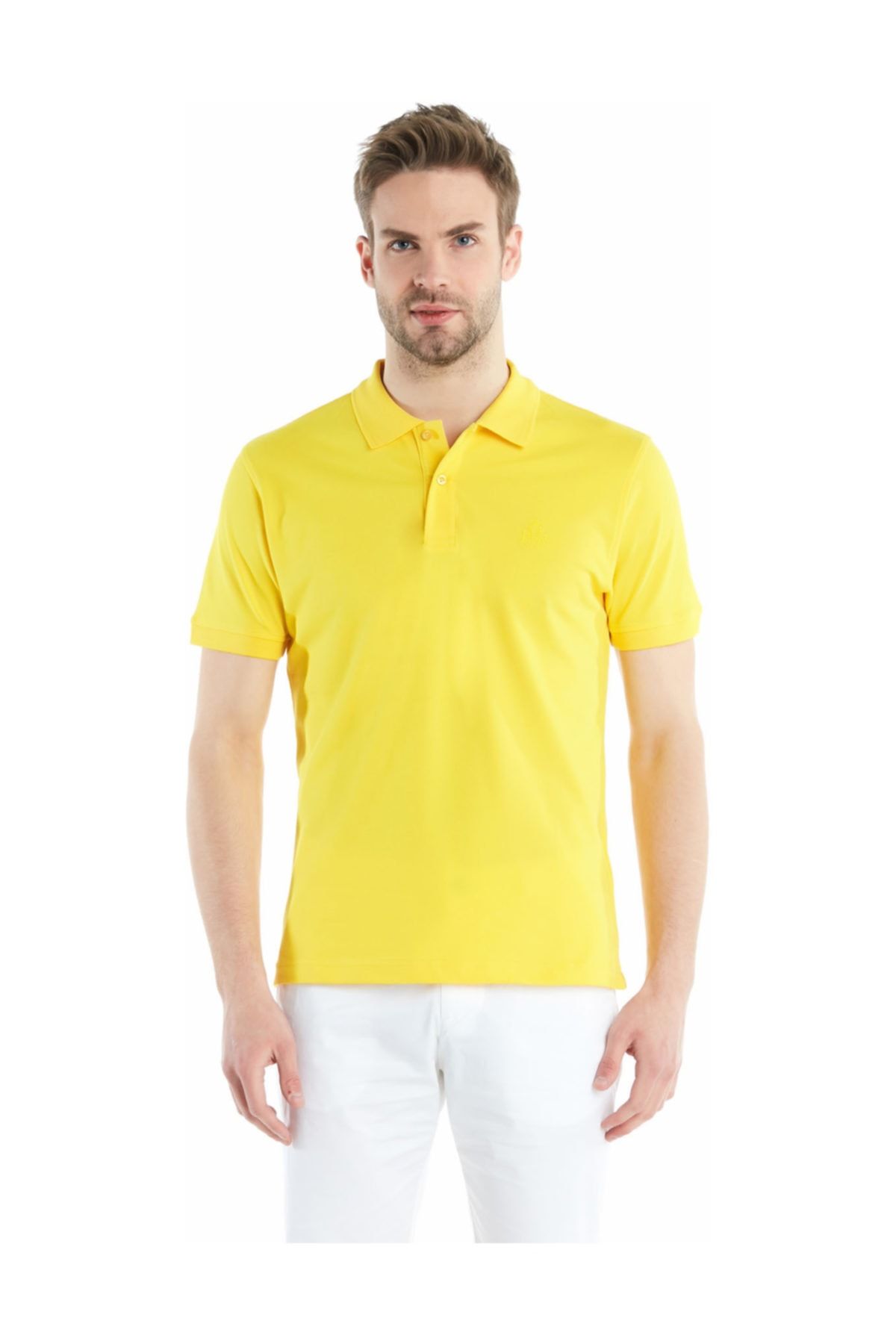 Ruck & Maul Erkek Sarı Vibrant Polo Tshirt