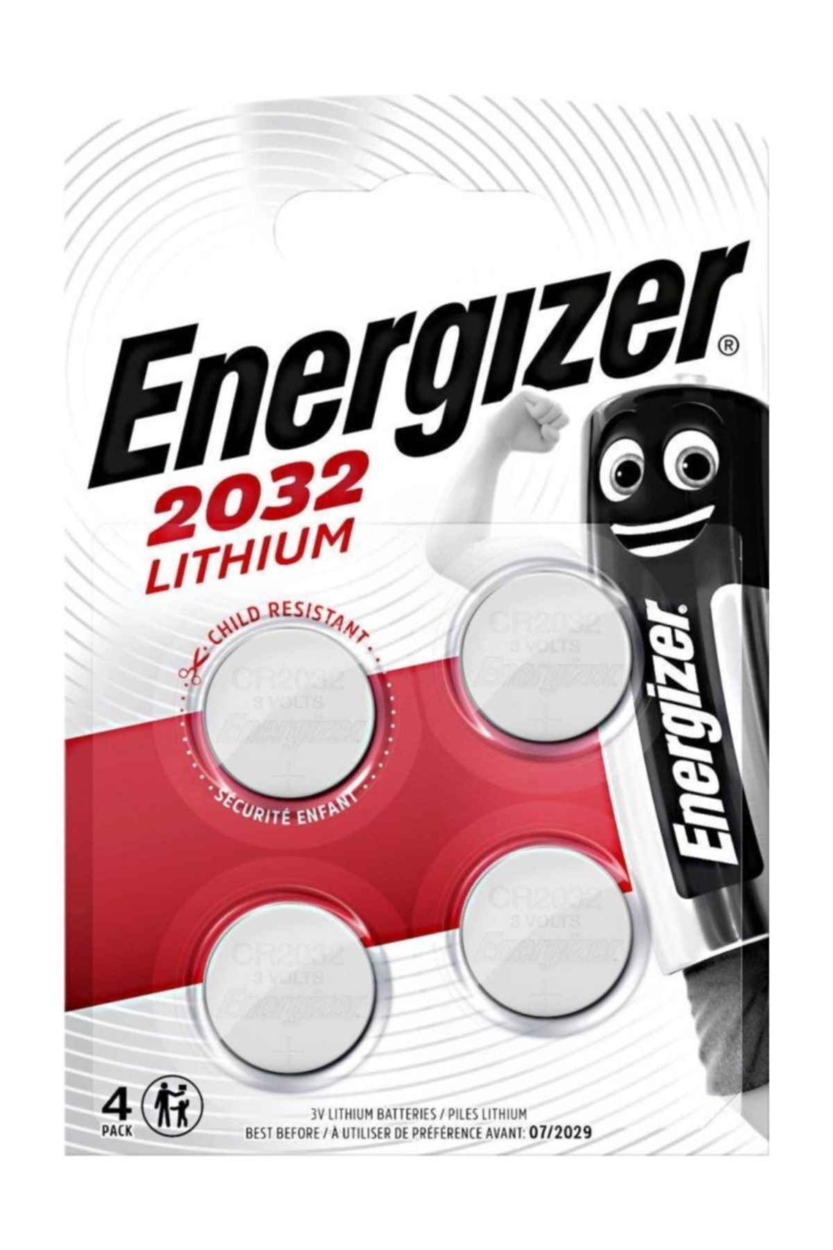 Energizer (a6-8357) Cr2032 Lityum Pil Ed2032-4 (4 Lü)