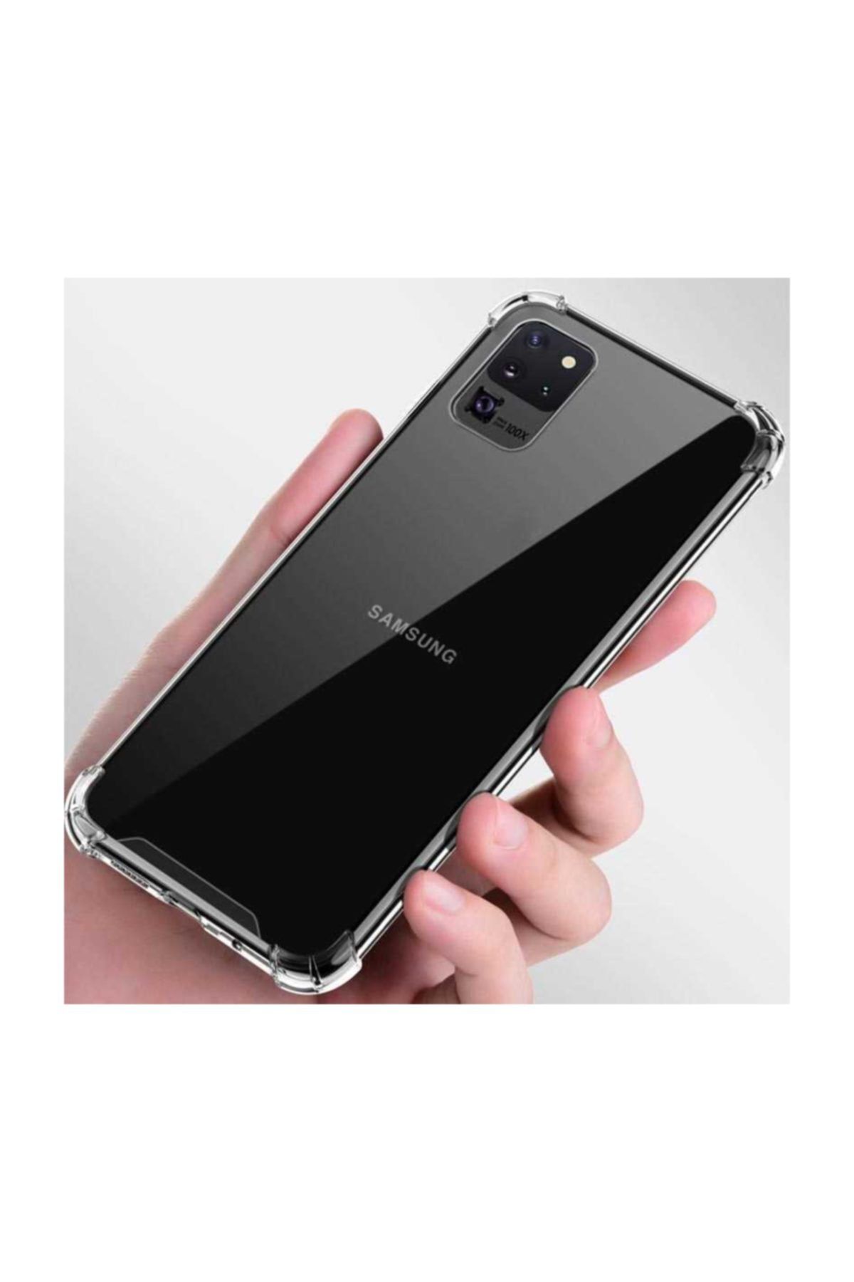 Dijimedia Samsung Galaxy S20 Ultra Kılıf Şeffaf Köşe Korumalı+ekran Koruyucu
