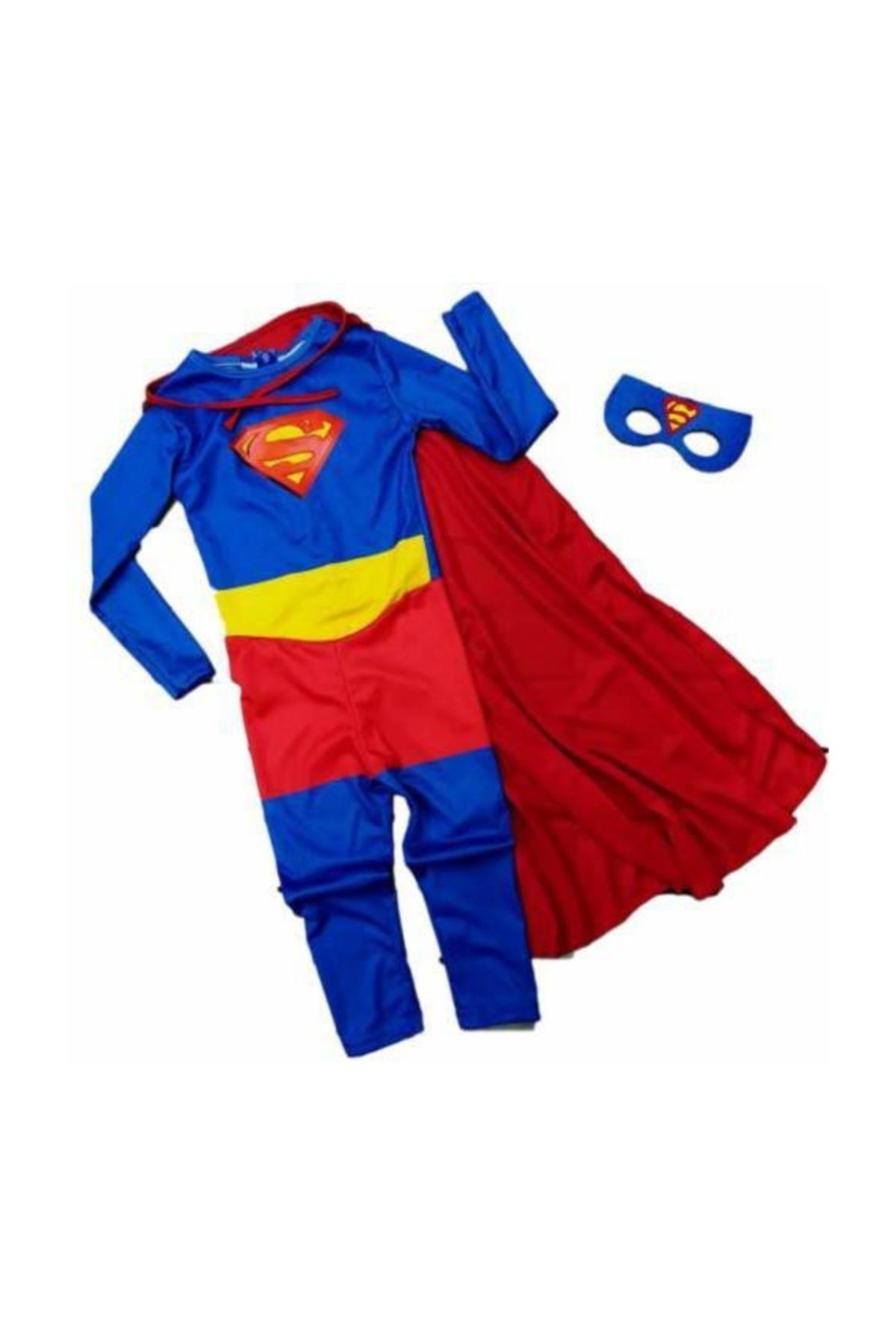 Tpm Erkek Çocuk Pelerinli Süperman Kostümü - Süper Adam Kostümü