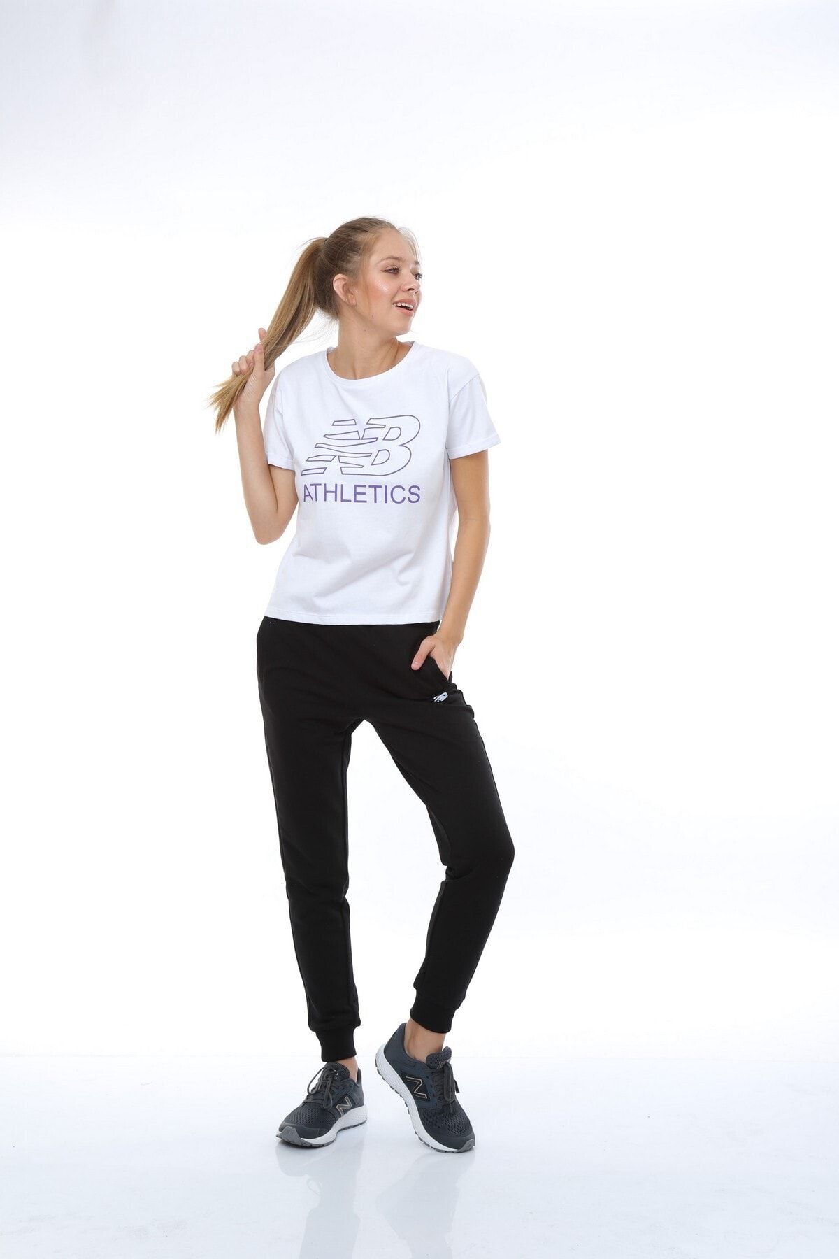 New Balance Wps003-wt Kadın T-shirt