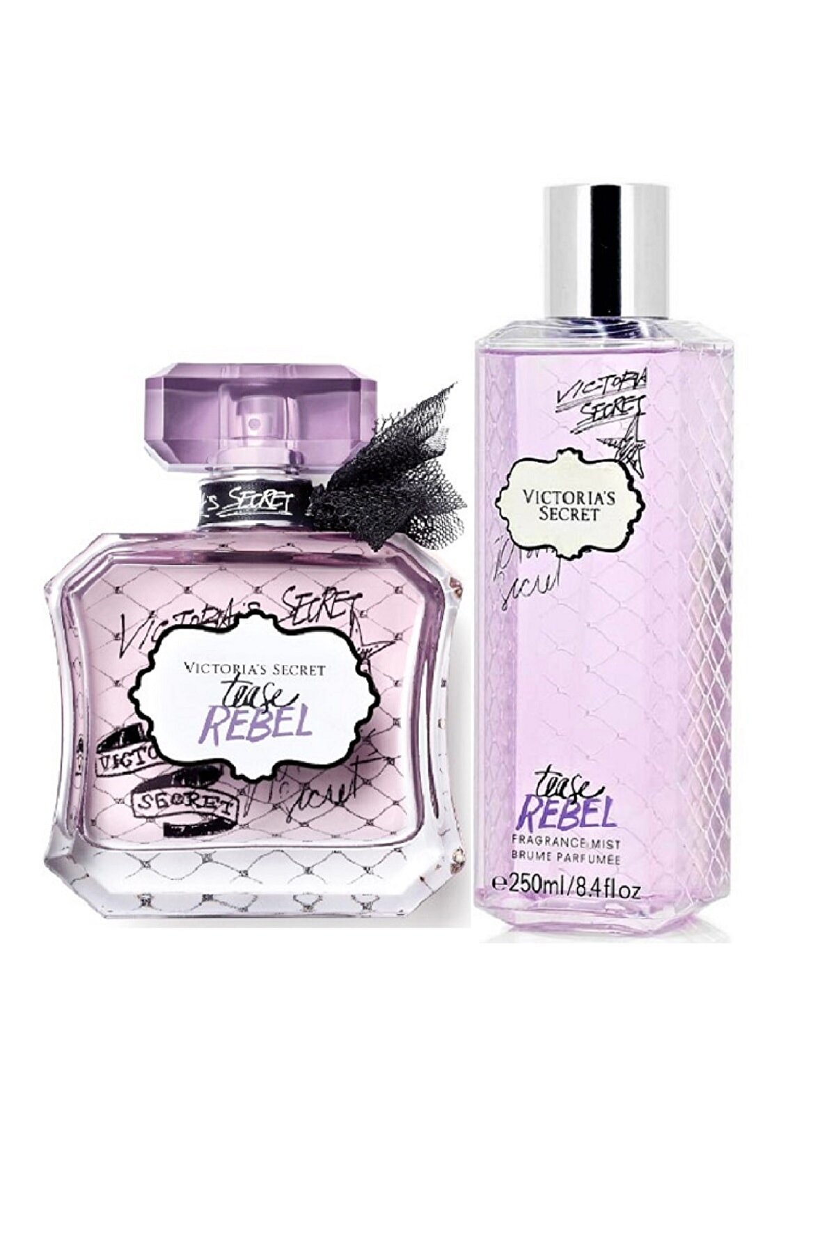 Victoria's Secret Tease Rebel Edp 100 ml Kadın Parfüm + 250 ml  Vücut Spreyi 2li Seti  s1667545894206