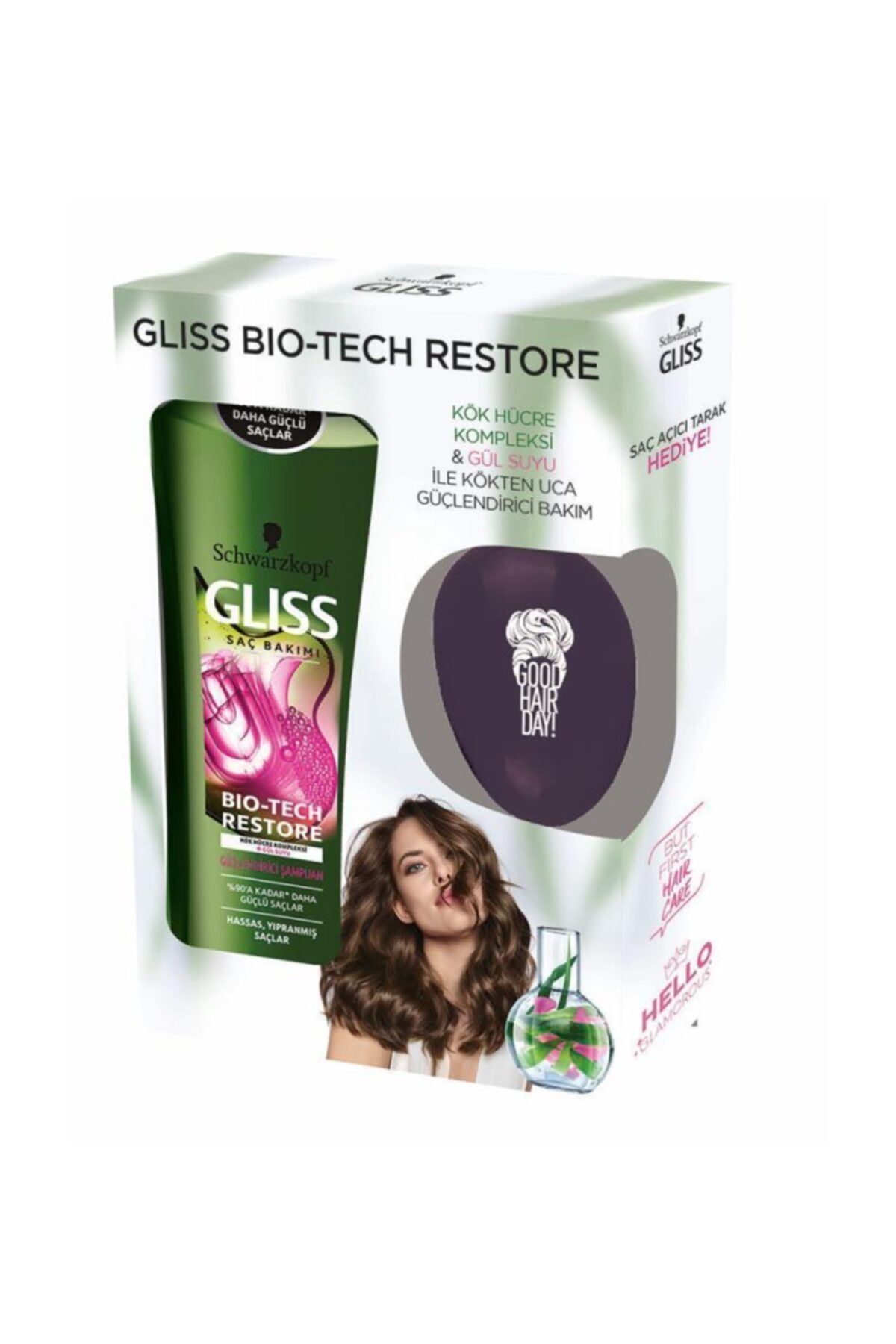 Gliss Bio-Tech Şampuan 525 ml + Tarak