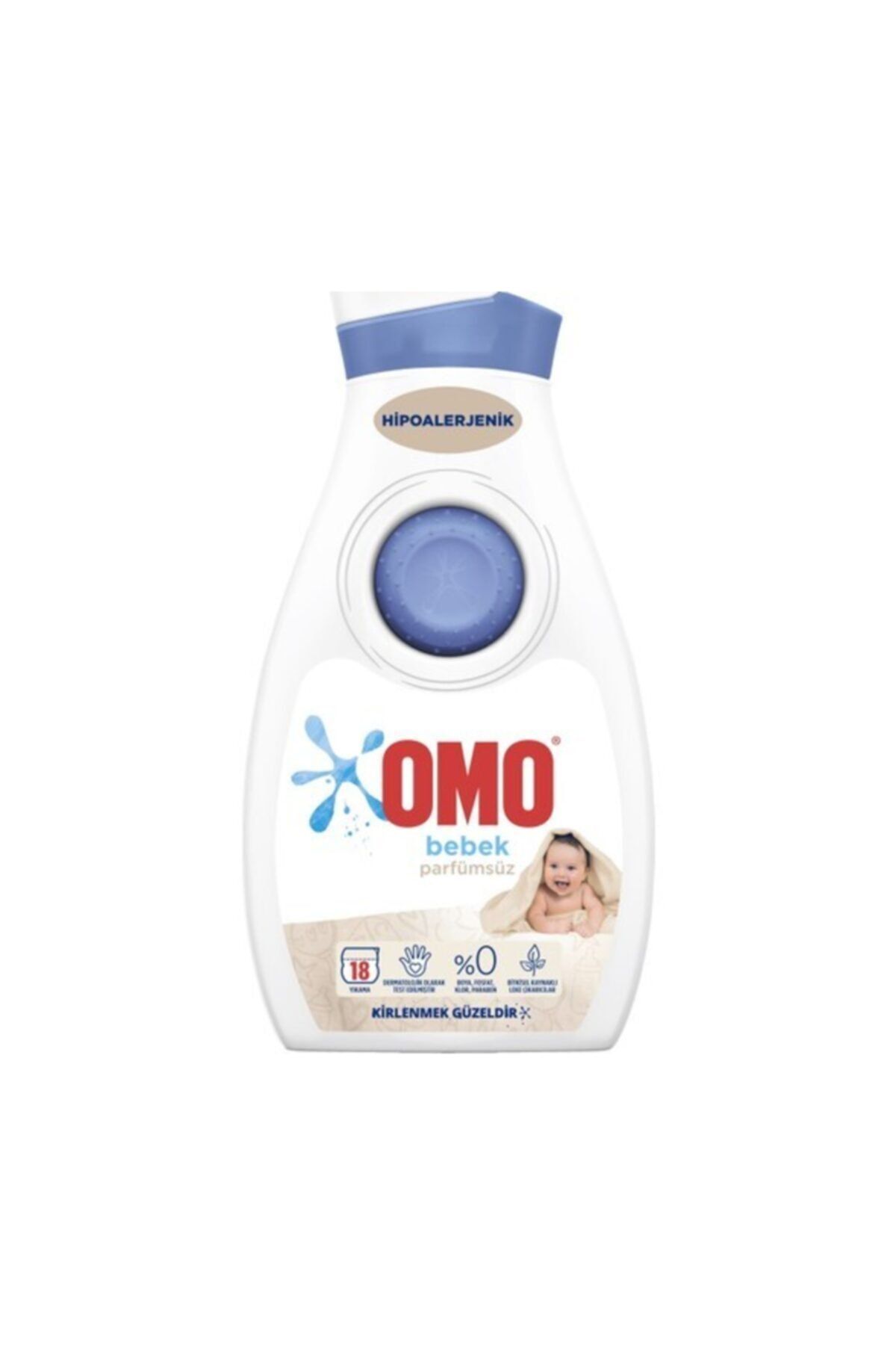 Omo Sıvı Çamaşır Deterjanı Bebek Parfümsüz 900 ML 18 Yıkama