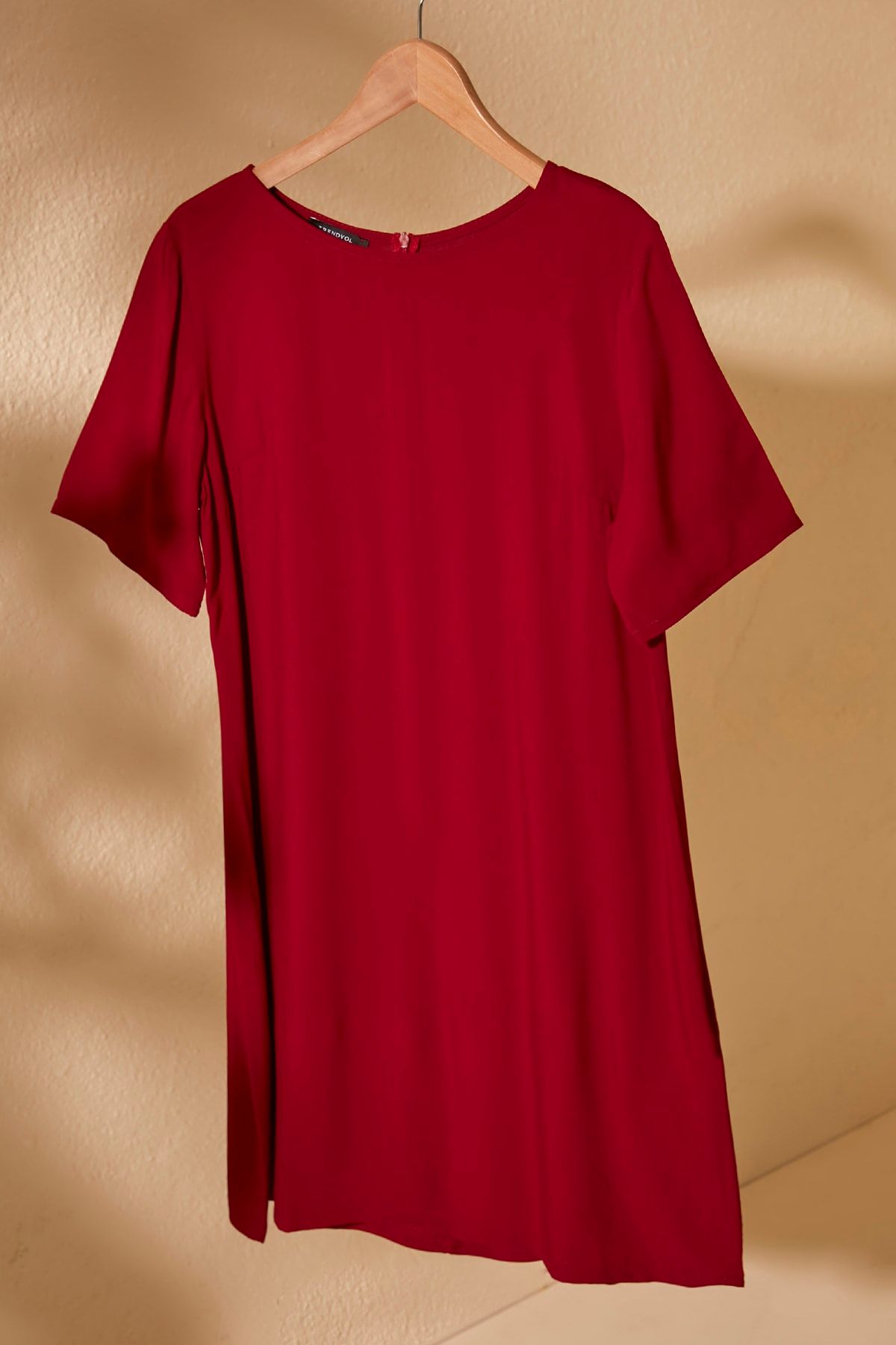TRENDYOLMİLLA Bordo Basic Elbise TWOSS20EL1401