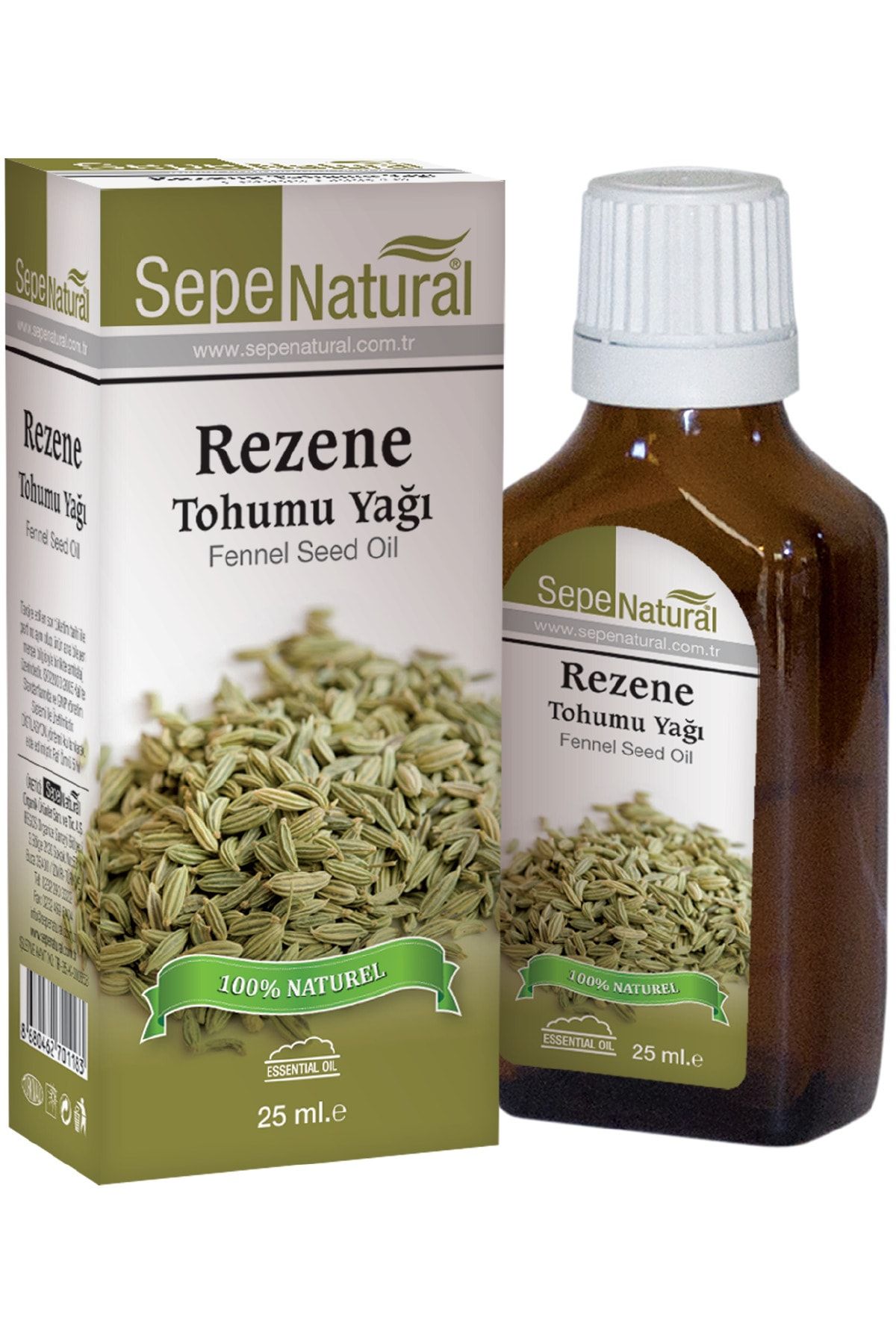 Sepe Natural Rezene Tohumu Yağı 25 Ml Rezene Yağı Fennel Seed Oil