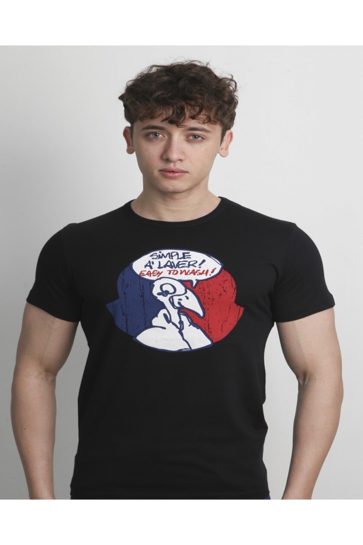 Moncler Tricolor Karikatür Nakış Tee T-shirt