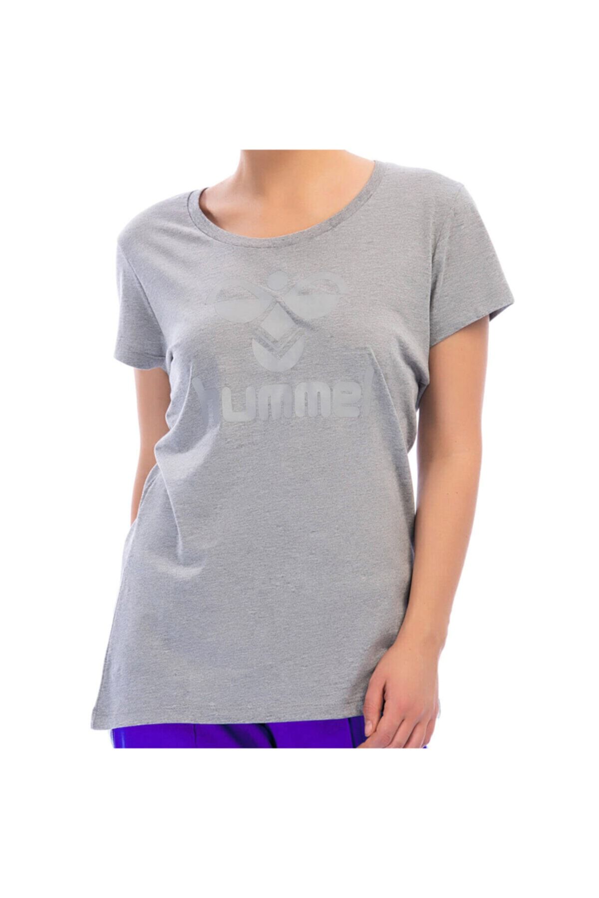 hummel Hmlsılma T-shırt S/s Gri Kadın Kısa Kol Tişört