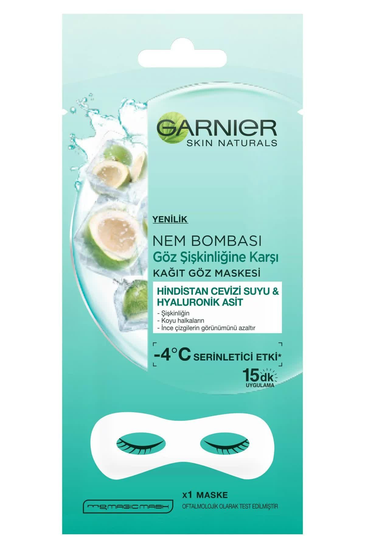 Garnier Göz Altı Torbalarına Karşı Kağıt Göz Maskesi Hindistan Cevizi Suyu 3600542154796