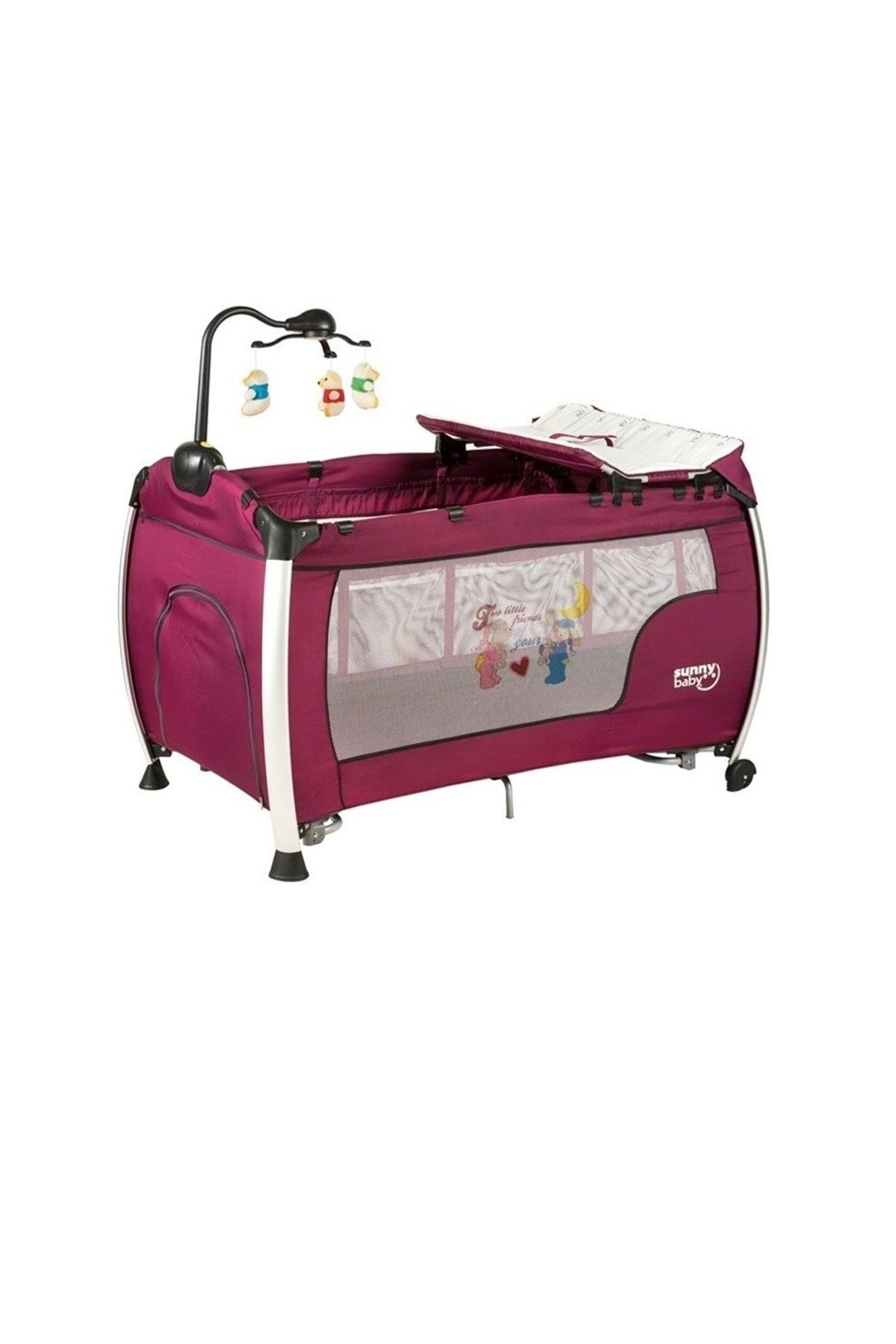 Sunny Baby Delmon Oyun Parkı 70X120 Cm Bordo /