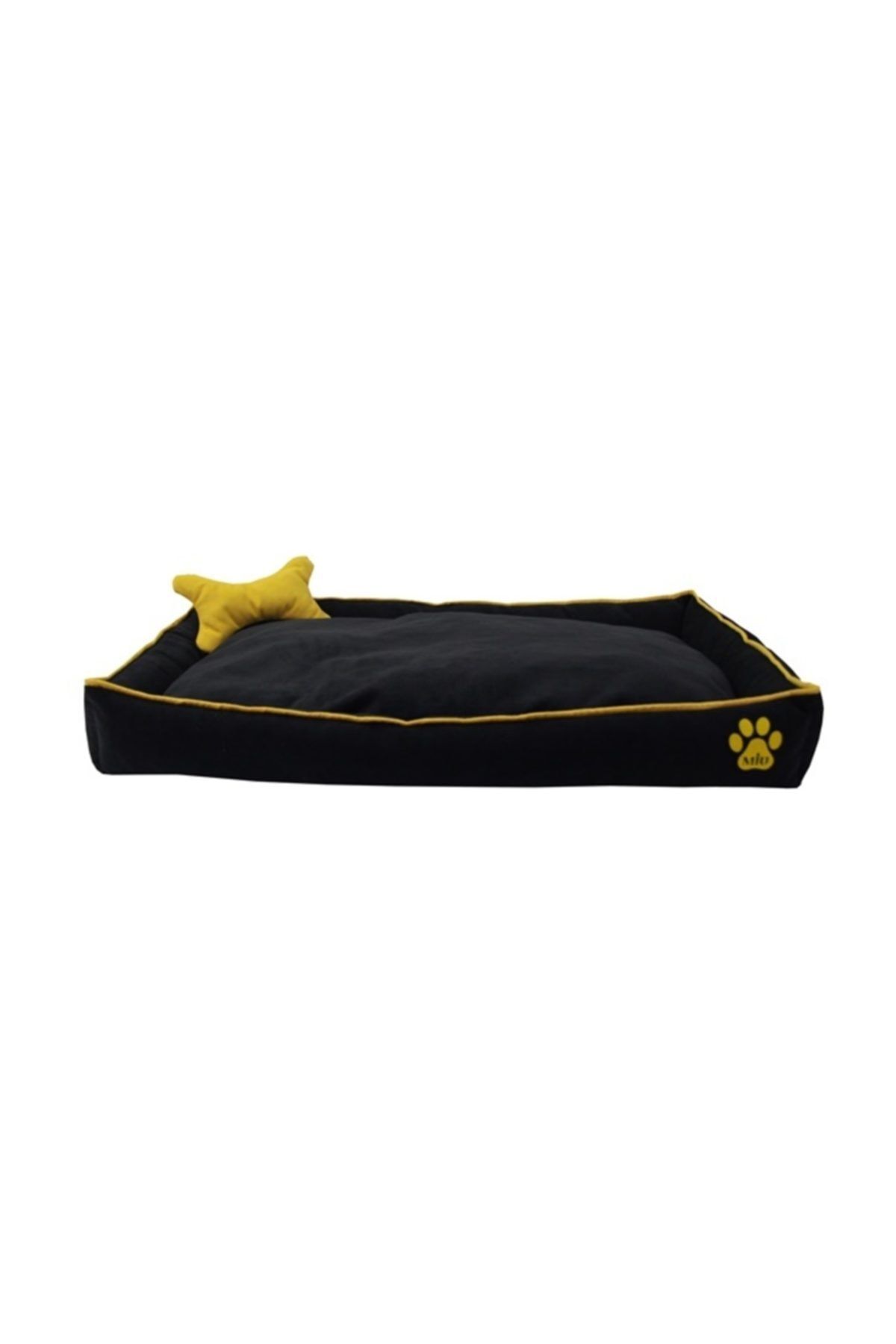 Miu Miu Köpek Yatağı Kemik Yastıklı 14*70*100 cm Siyah Large