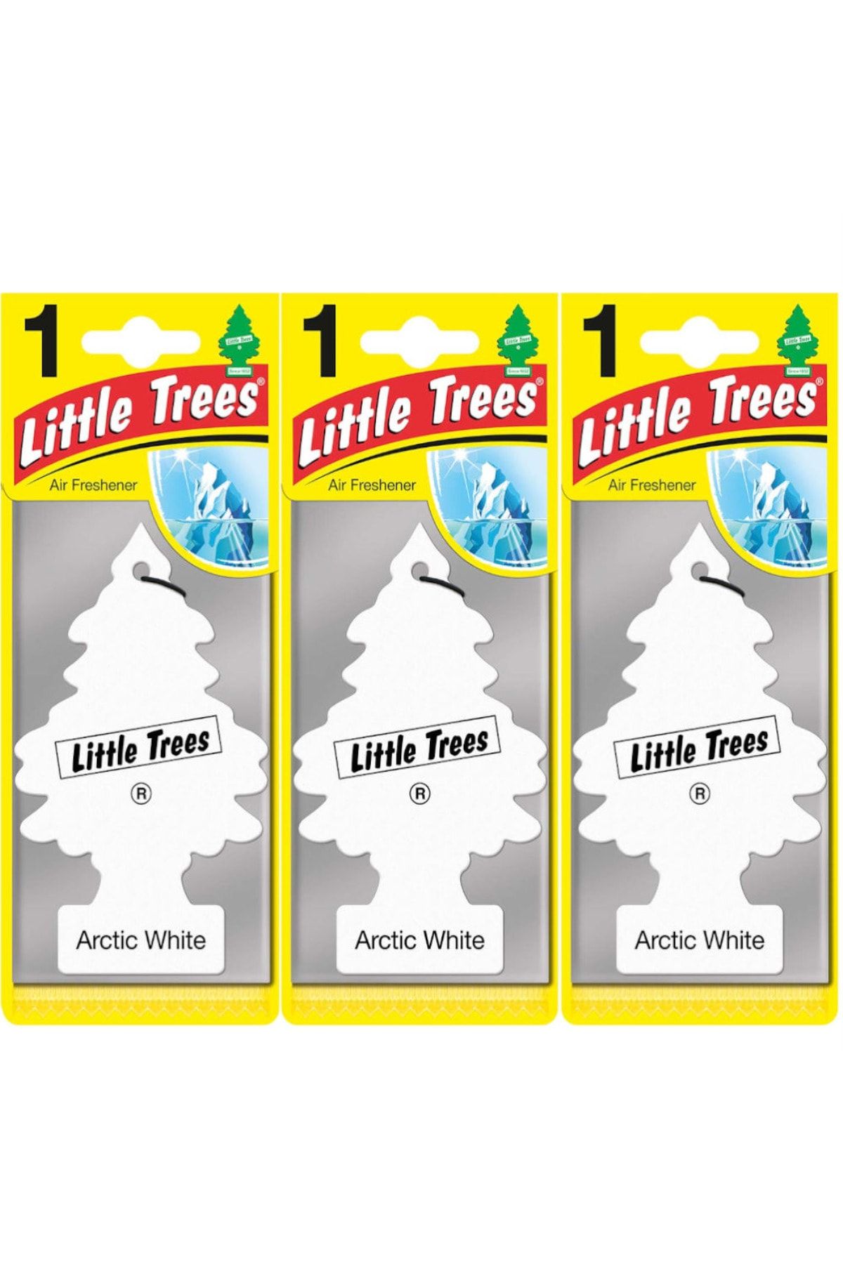 Car Freshner Little Trees Oto Kokusu 3'lü Buz Beyazı