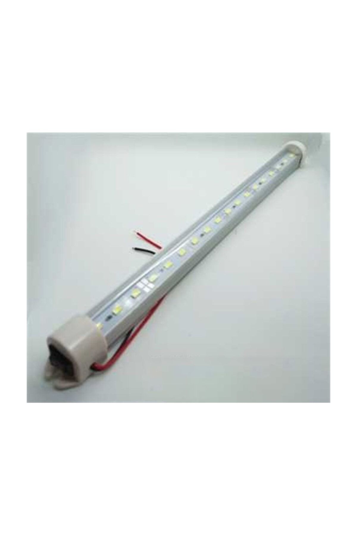 REPLAX 50cm Kırmızı Led 12v Aliminyum Florasan Tavan Lamba Açma Kapama Düğmeli Tas.048k-12