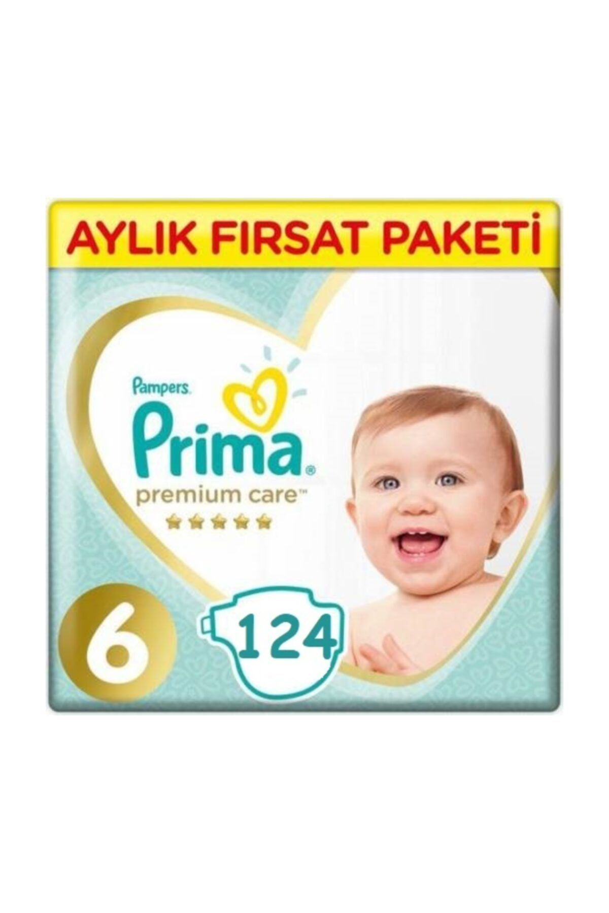 Prima Premium Care 6 Beden Numara 2x62 124 Adet Bebek Bezi