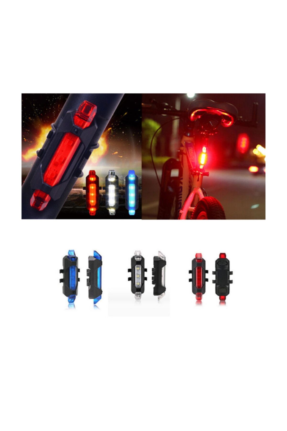 FORMULA X Usb Şarj Edilebilir Ikaz Lambası Renkler Mevcut 15 Lümen-mavi