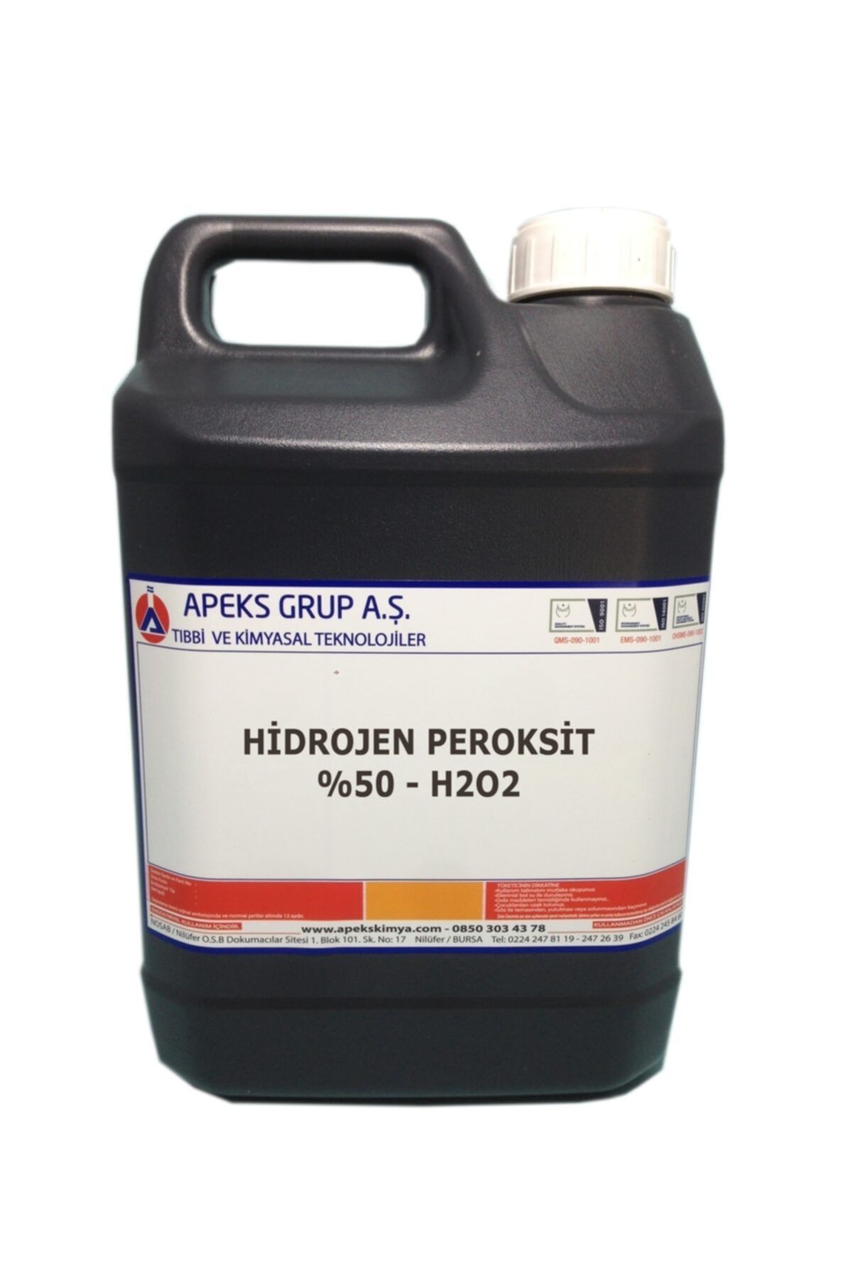 APEKS Hidrojen Peroksit - %50 - H2o2 - 5 kg