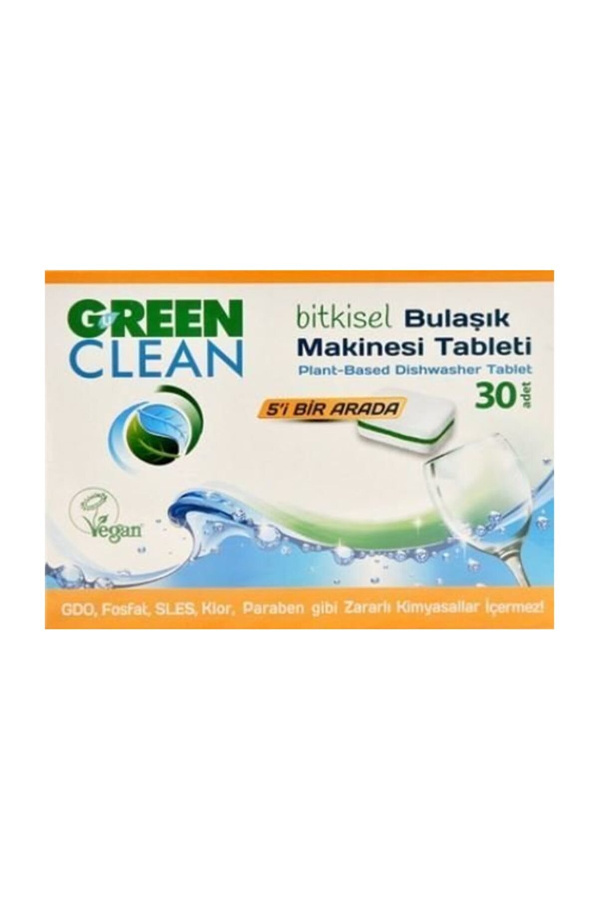 Green Clean Bitkisel Bulaşık Makinası Tableti 30 Adet 8690588005546