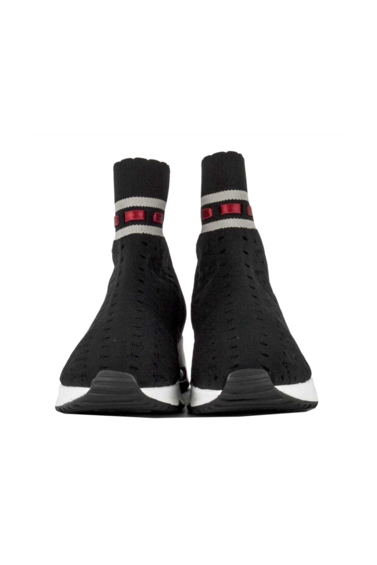 Ash Kadın Çorap Spor Ayakkabı Siyah Gri Link