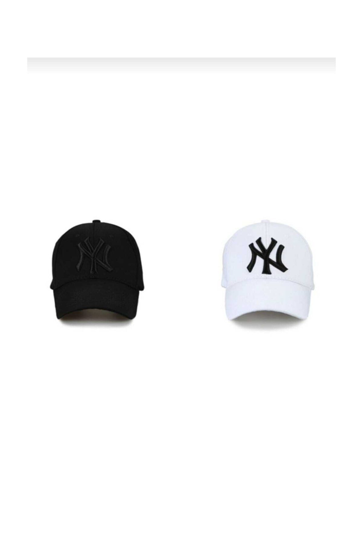 CosmoOutlet Ny New York Unisex 2'li Set Şapka [siyah-beyaz] Cosmo1013out