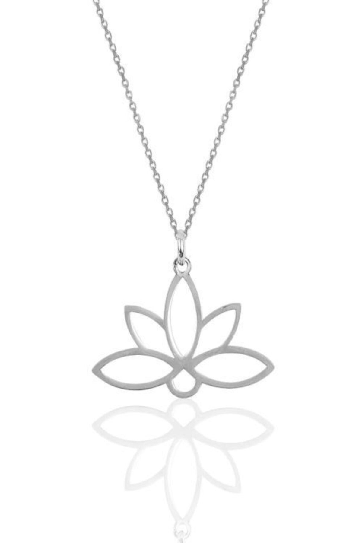 Papatya Silver 925 Ayar Gümüş Lotus Çiçeği Kolye