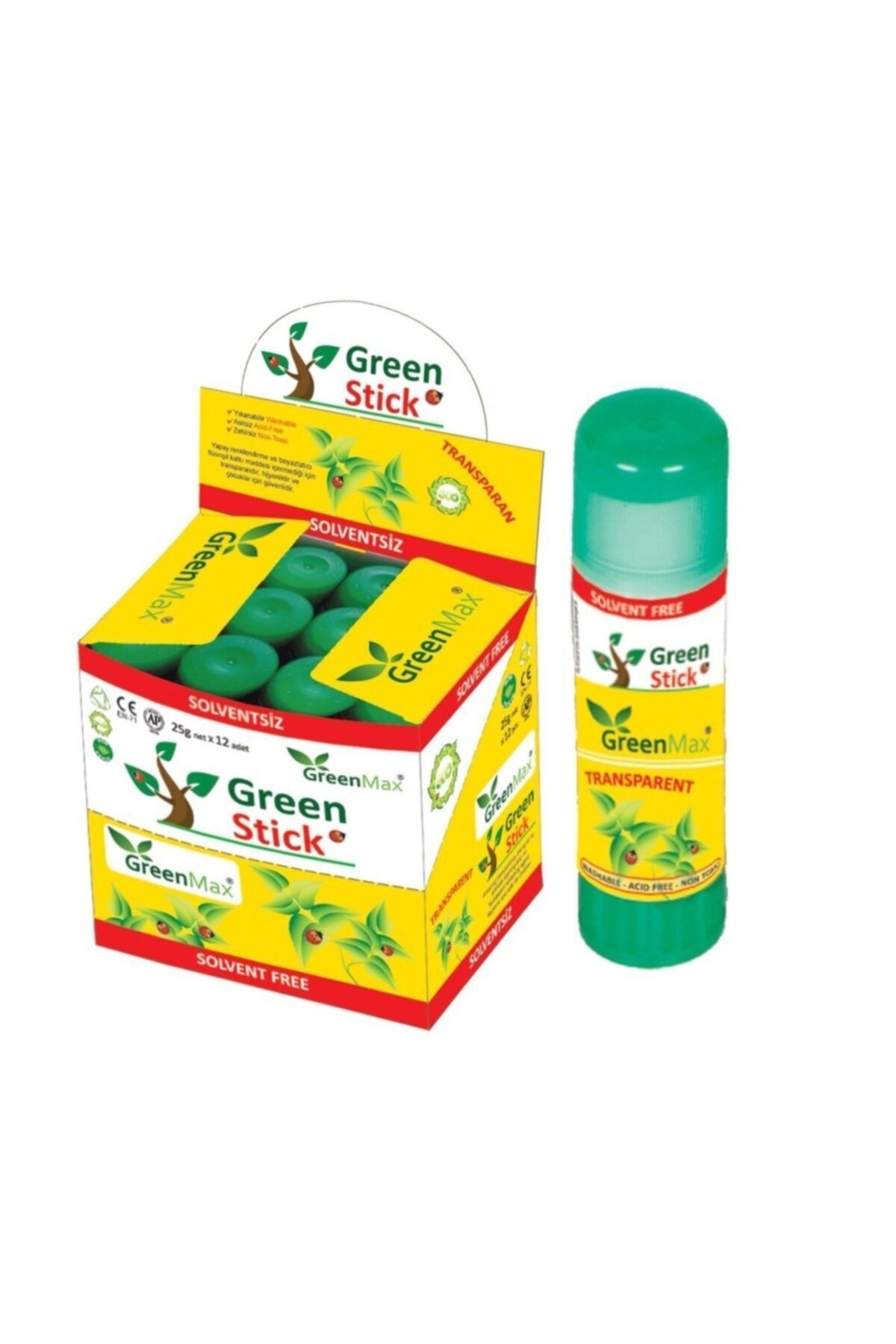 Green Max Greenmax Stick Transparan Yapıştırıcı 25 Gr.x 12 Adet