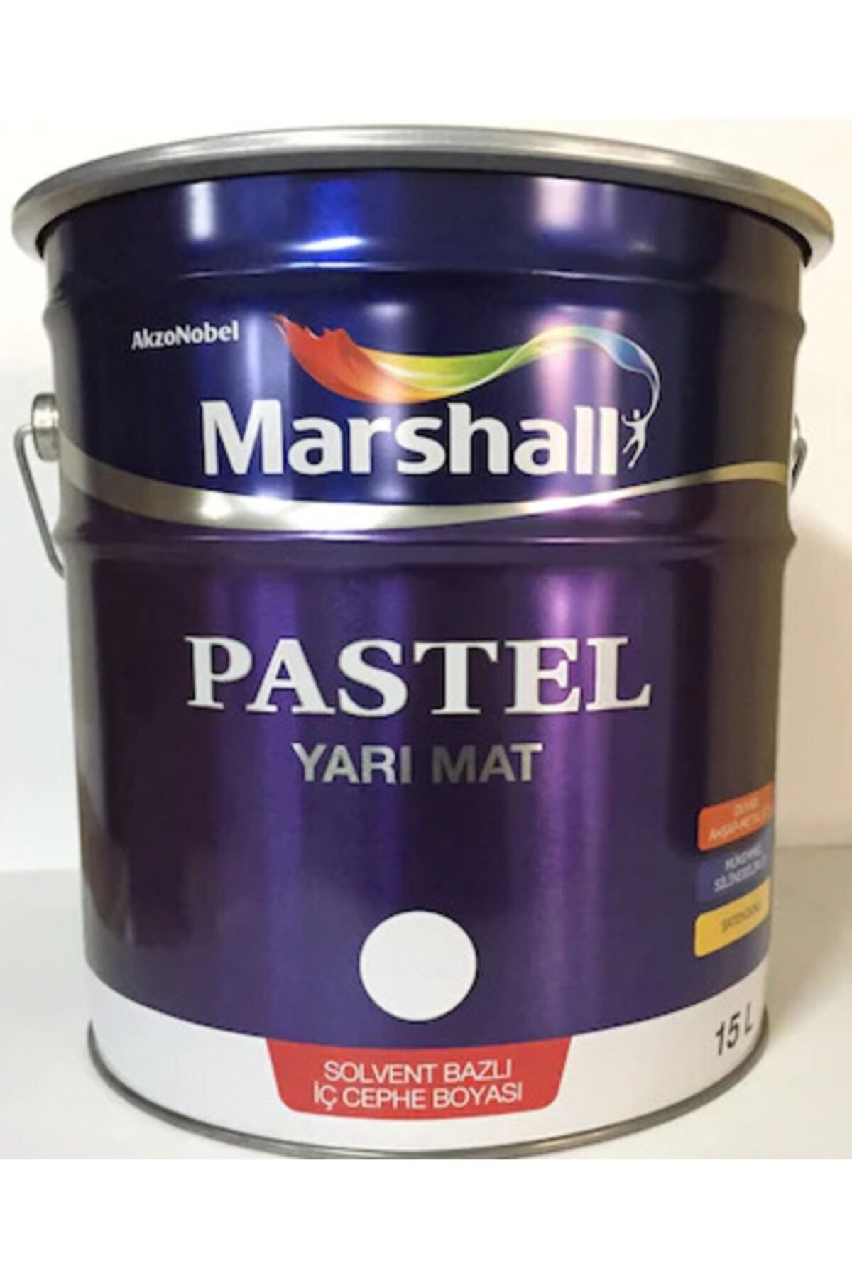 Marshall Pastel Yarımat Duvar-ahşap-metal Boyası 15 Lt Beyaz