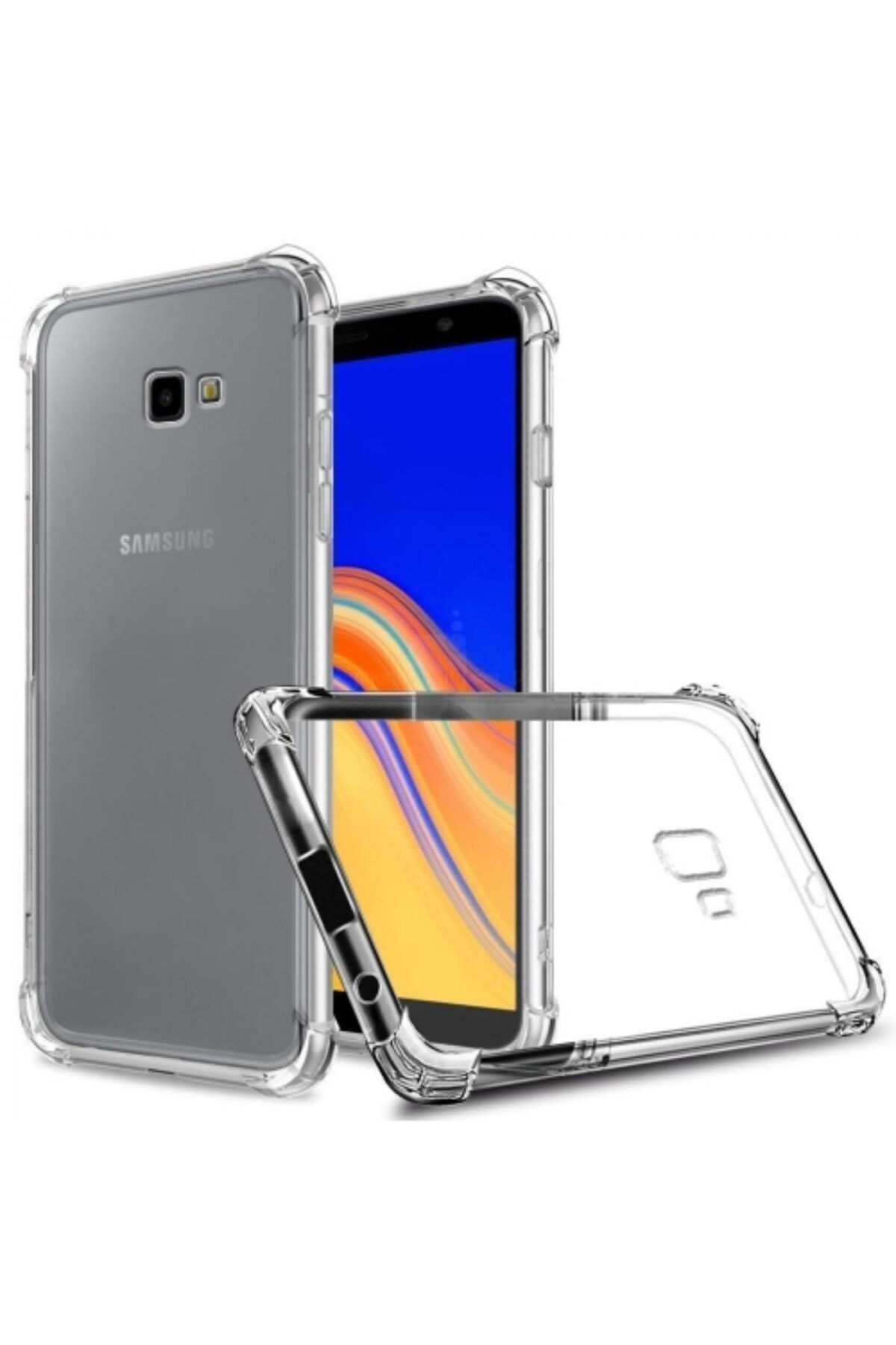 Kilifplus Samsung Galaxy J4 Plus 2018 Şeffaf Clear Airbag Köşeli Darbe Korumalı Kılıf