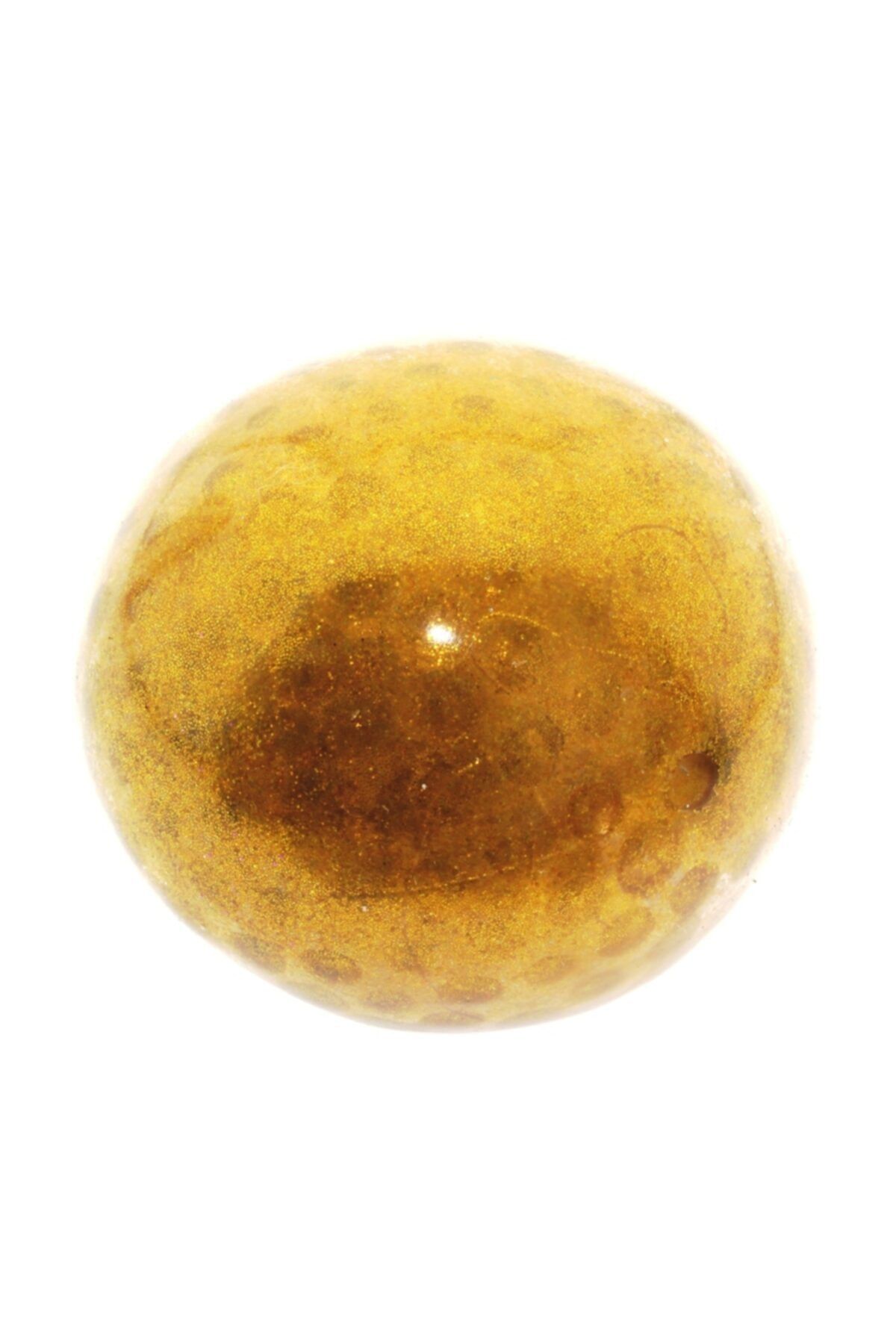 Squishy Stres Topu Simli Sarı Kristal Slime