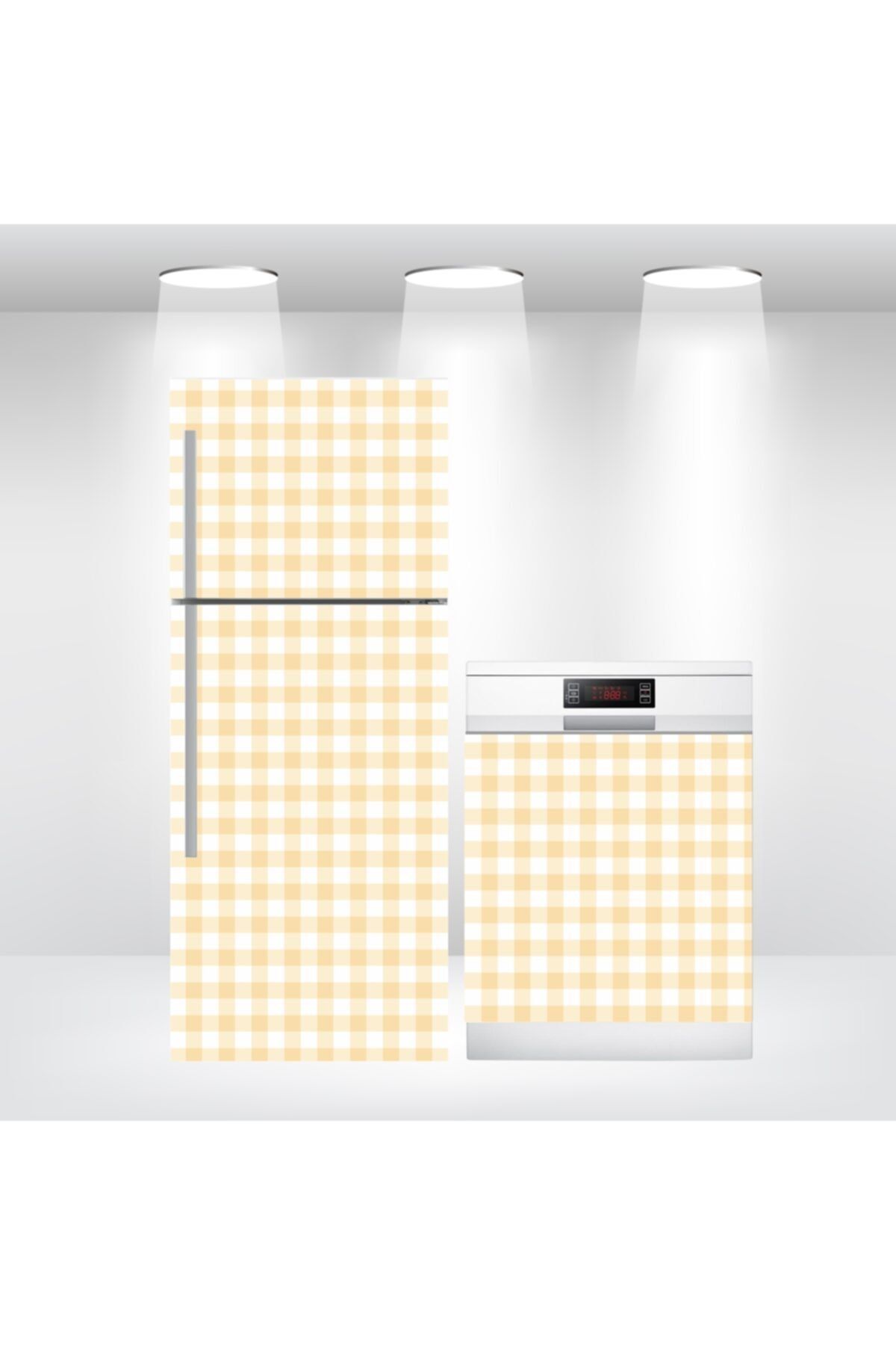 Bigaimaj Buzdolabı-bulaşık Makinesi Folyo Kaplama Pötikare & Pitikare