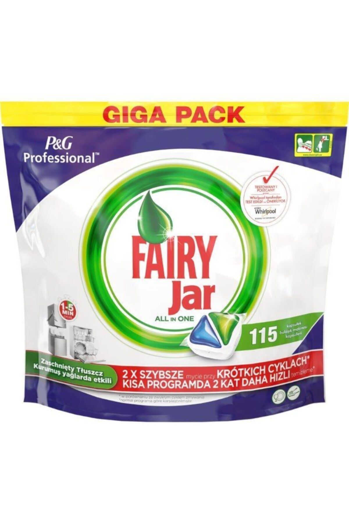 Fairy Professional Jar Hepsi Bir Arada Bulaşık Mak. Deterjanı 115li
