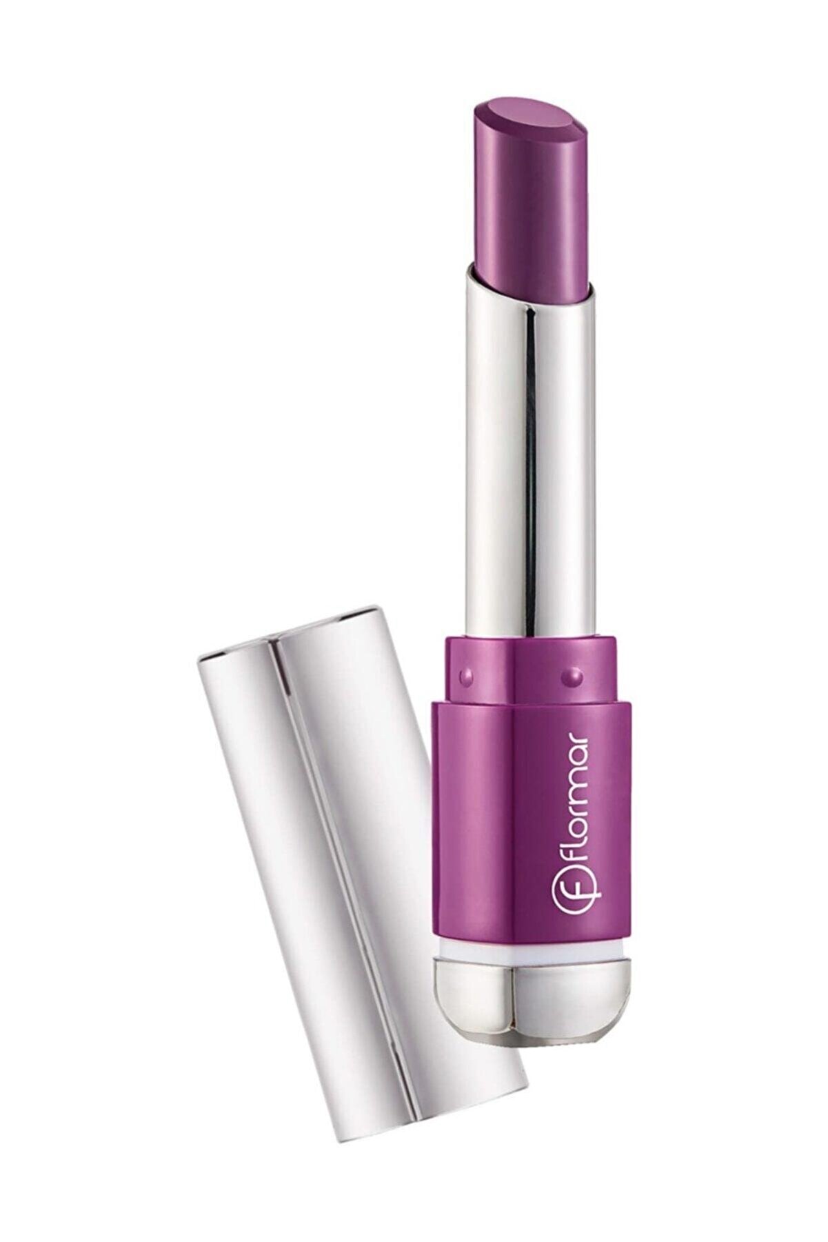 Flormar Saten Dokulu Stick Ruj (Menekşe) - Prime N Lips Lipstick - 023 Extraordinary Purple - 8690604364541