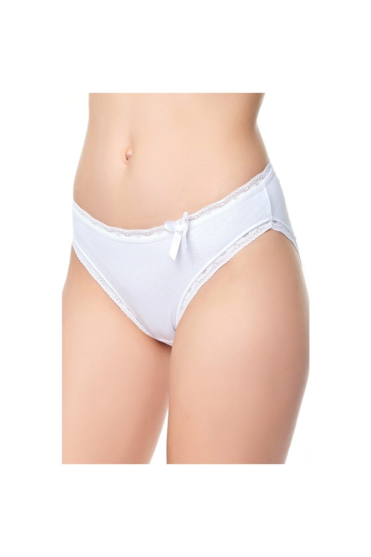 Tutku 3'lü Paket Kadın Beli Paçası Dantelli Bikini Külot Tkd732