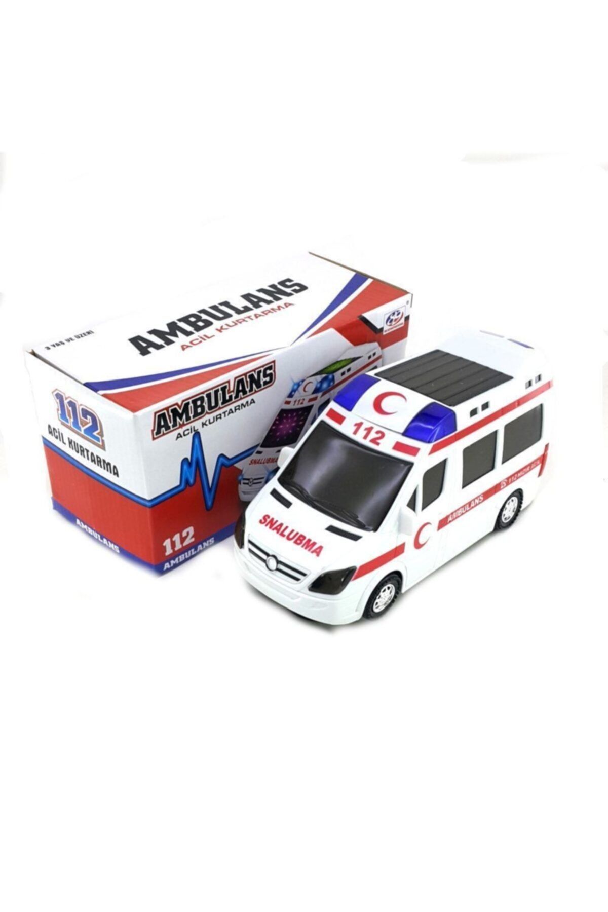 Kids Pilli Işıklı Müzikli Ambulans