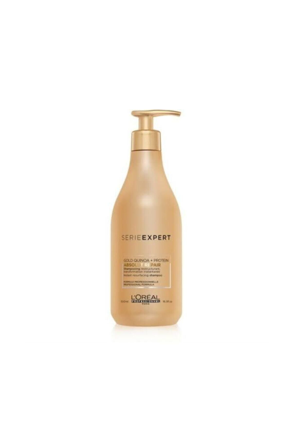 L'oreal Professionnel Yıpranmış Saçlar için Onarıcı Şampuan - Absolut Repair Gold Quinoa+Protein 500 ml 3474630640627