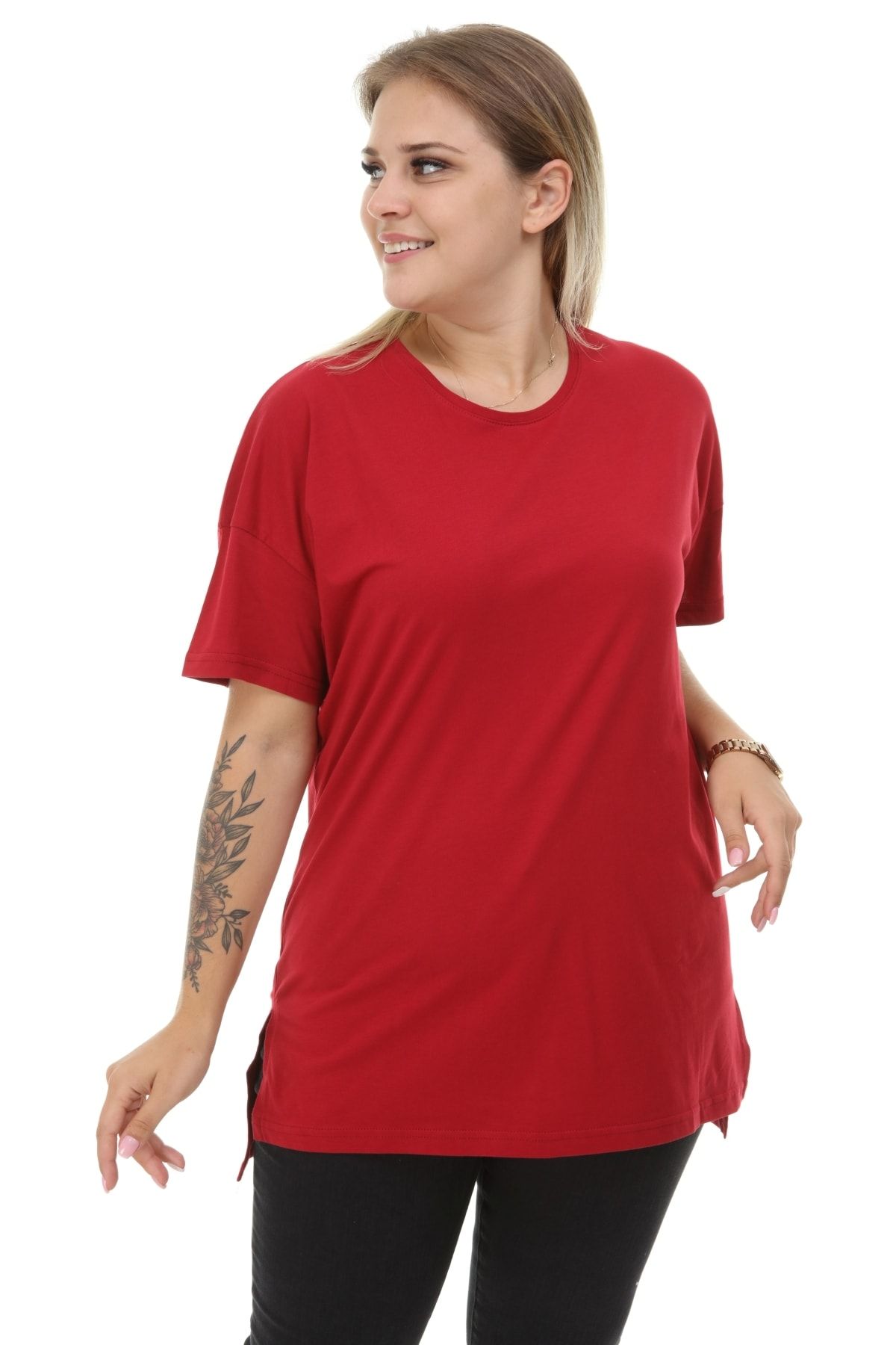 Big Free Kadın Oversize Basic Tshirt