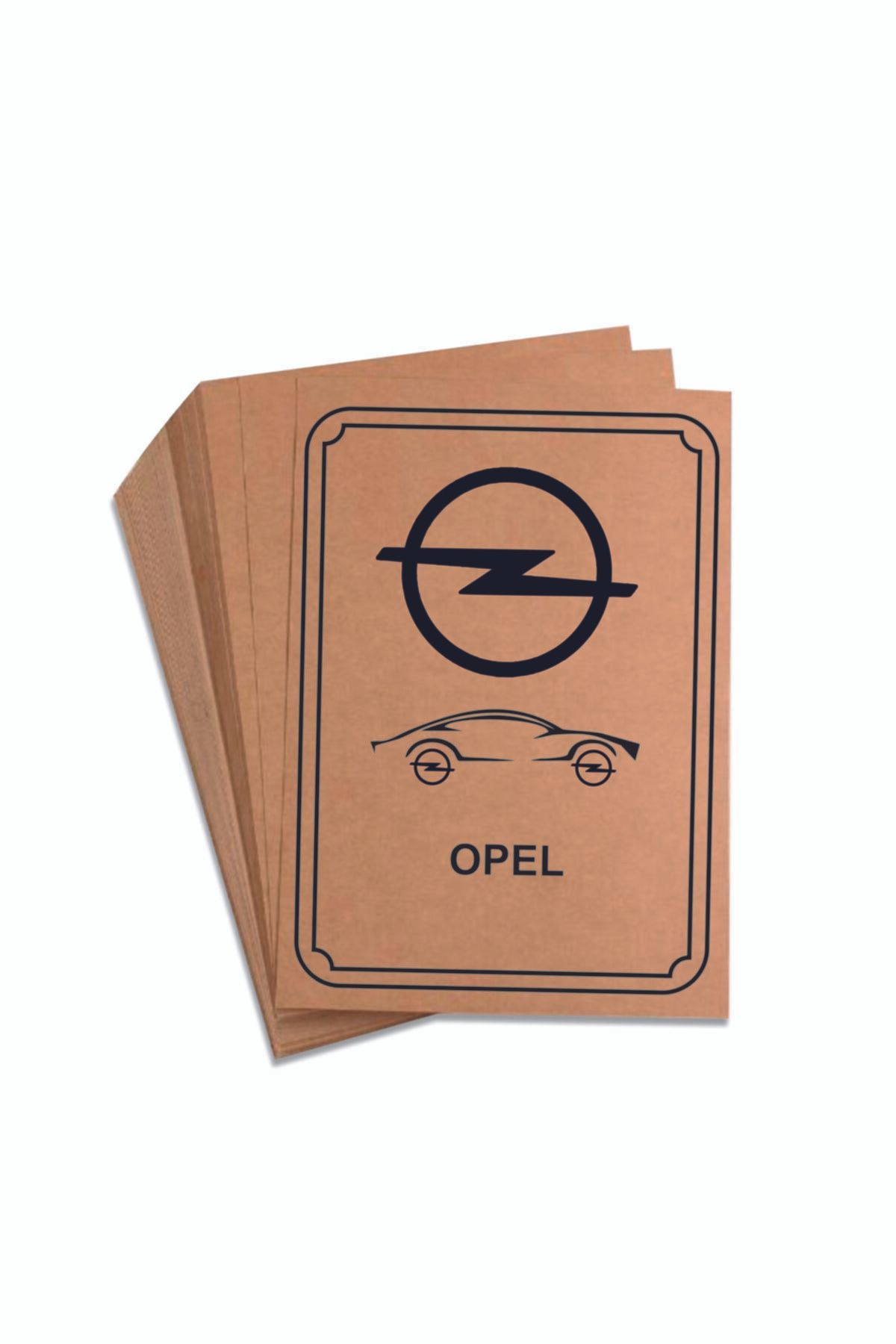 Wall10 Opel Baskılı Oto Kağıt Paspas 35x50cm 70 Gr 100 Adet